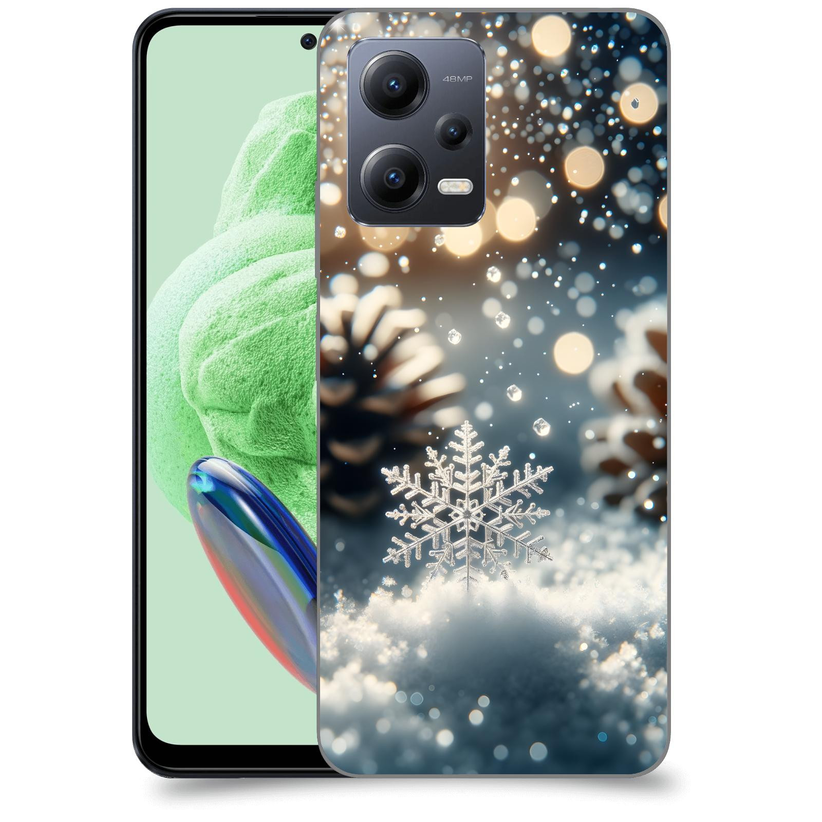 ACOVER Kryt na mobil Xiaomi Redmi Note 12 5G - Vločka