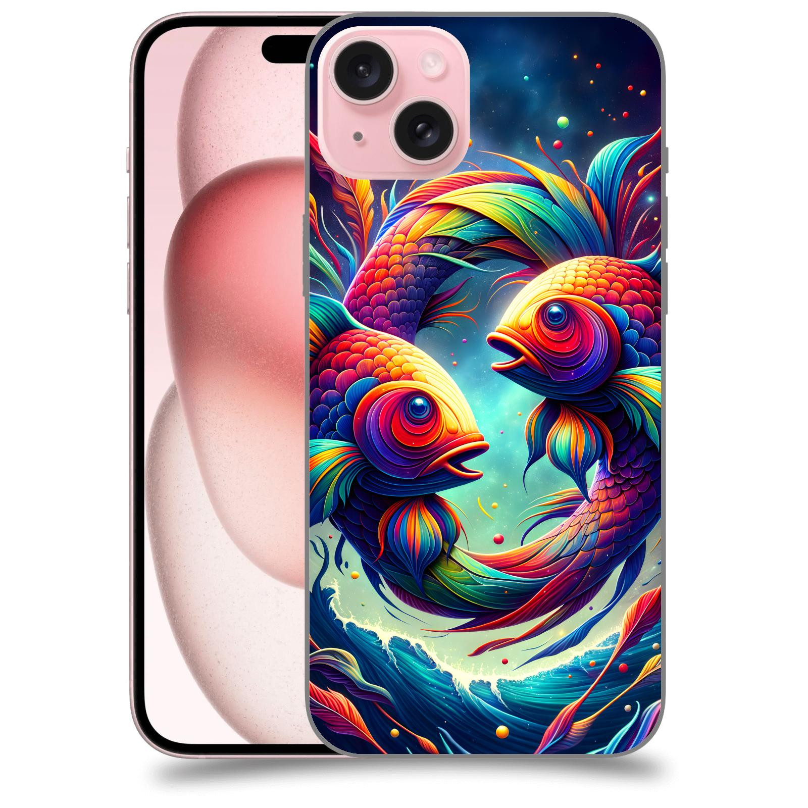 ACOVER Kryt na mobil Apple iPhone 15 plus - Ryby