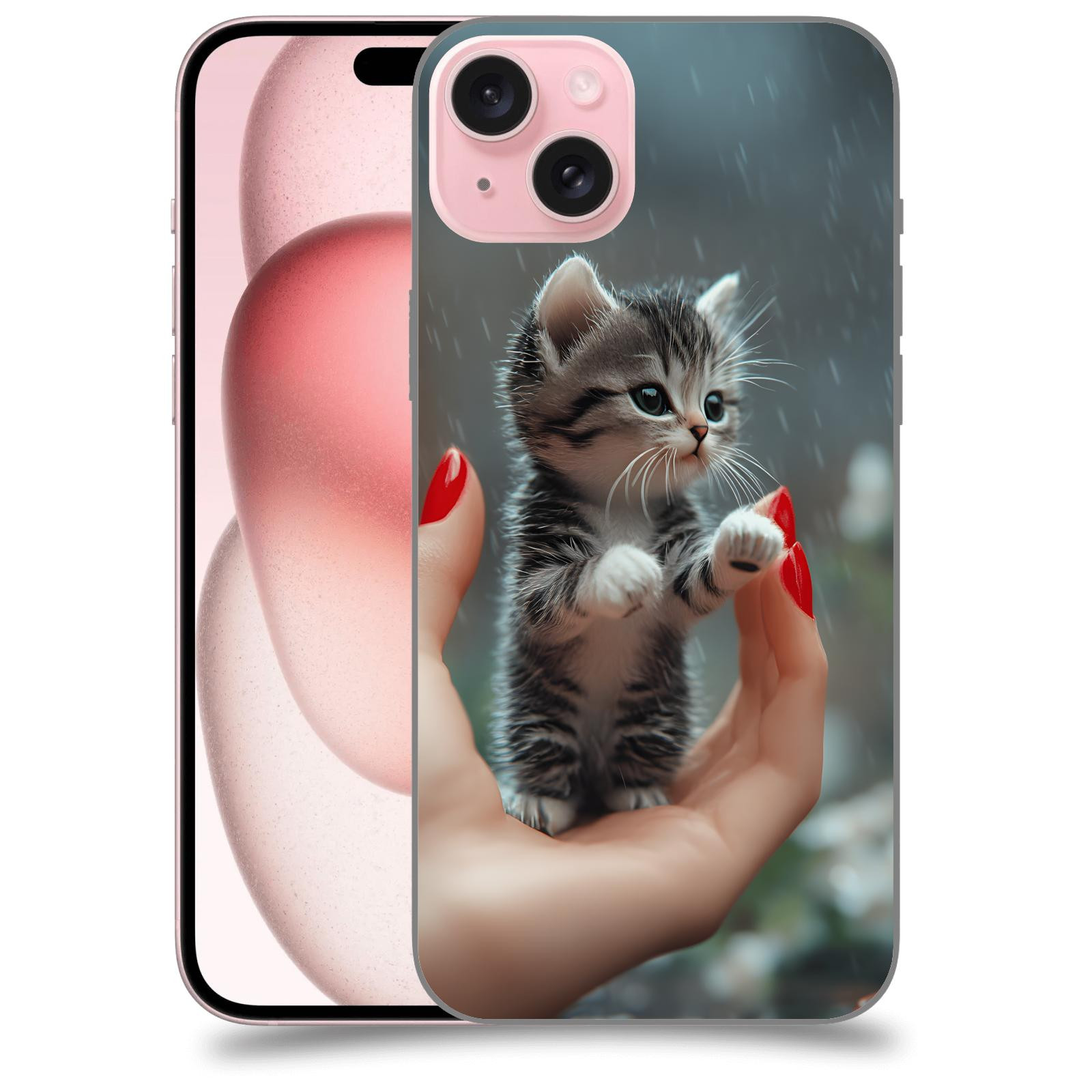 ACOVER Kryt na mobil Apple iPhone 15 plus - Koťátko