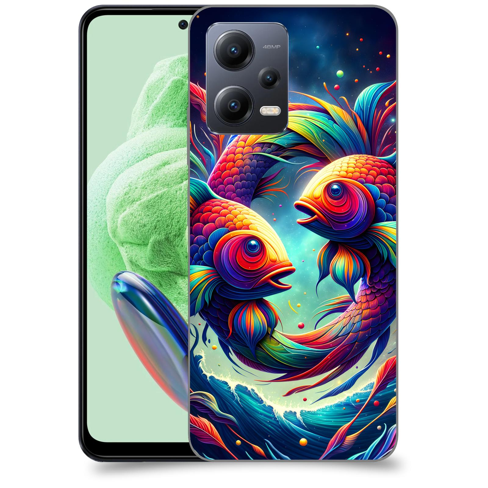 ACOVER Kryt na mobil Xiaomi Redmi Note 12 PRO 5G - Ryby