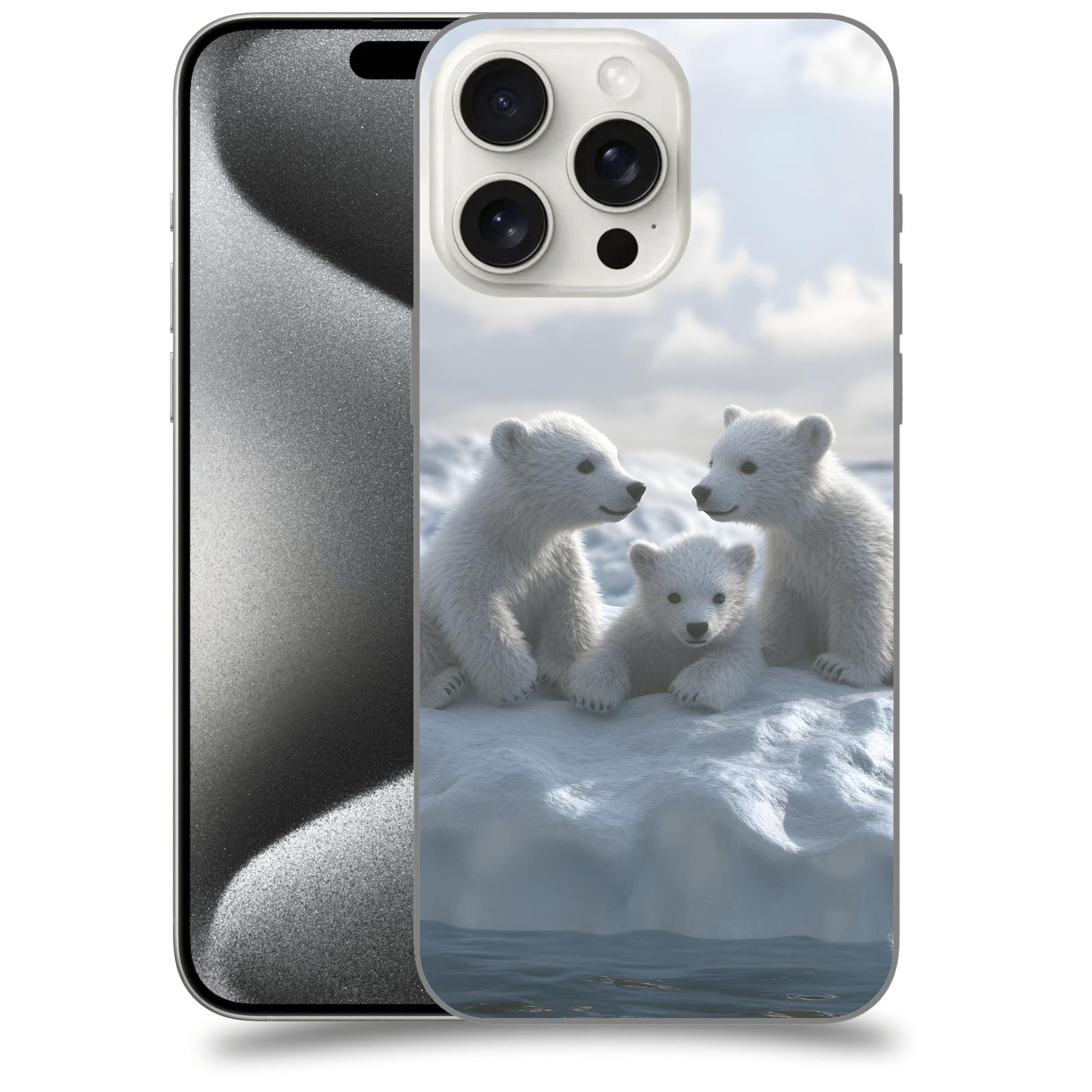 ACOVER Kryt na mobil Apple iPhone 15 pro max - Medvíďata