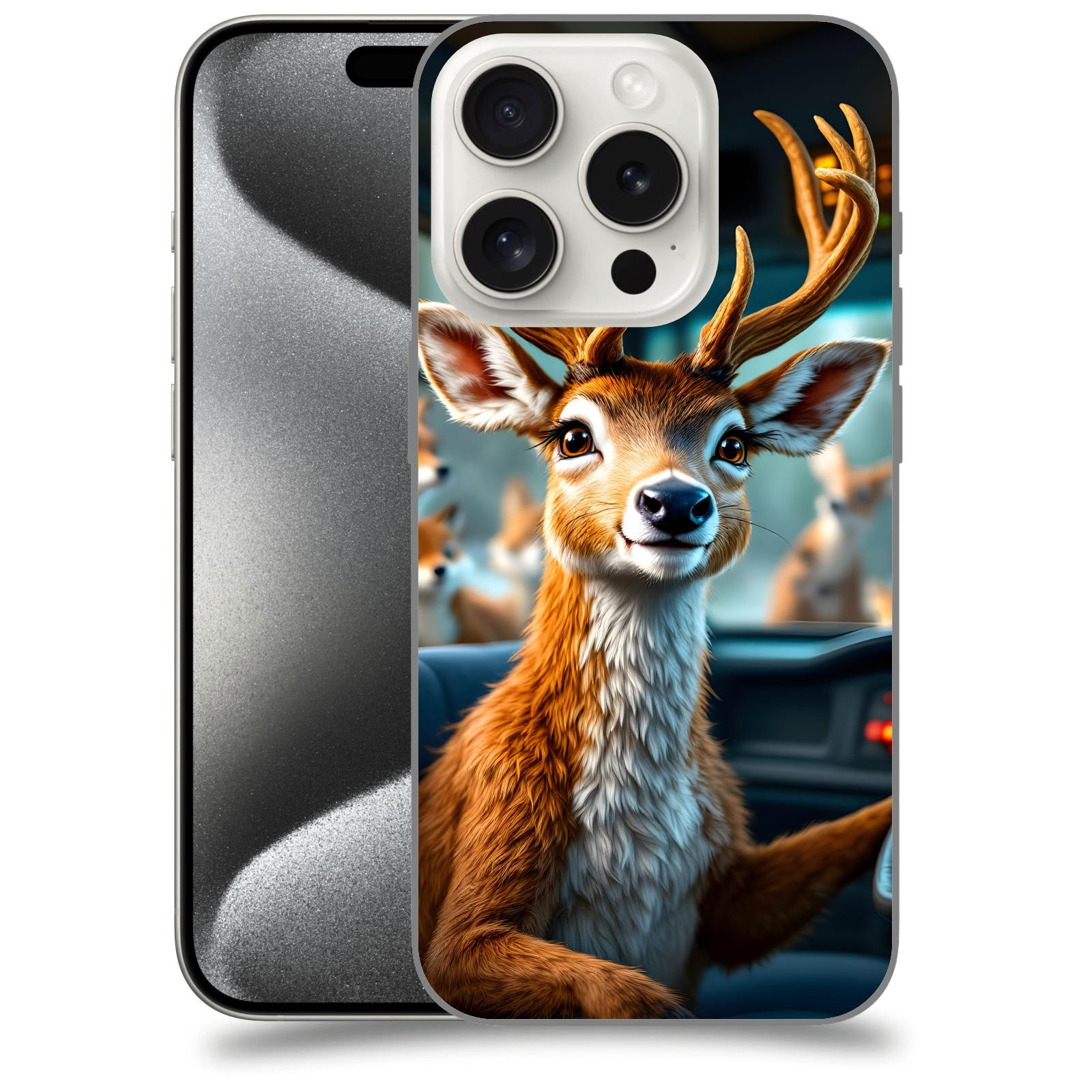 ACOVER Kryt na mobil Apple iPhone 15 pro - Jelen