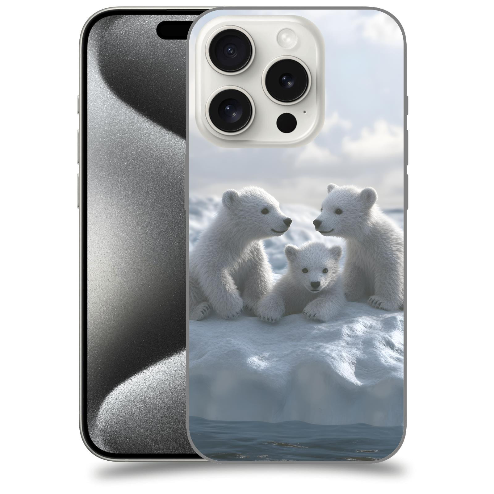 ACOVER Kryt na mobil Apple iPhone 15 pro - Medvíďata