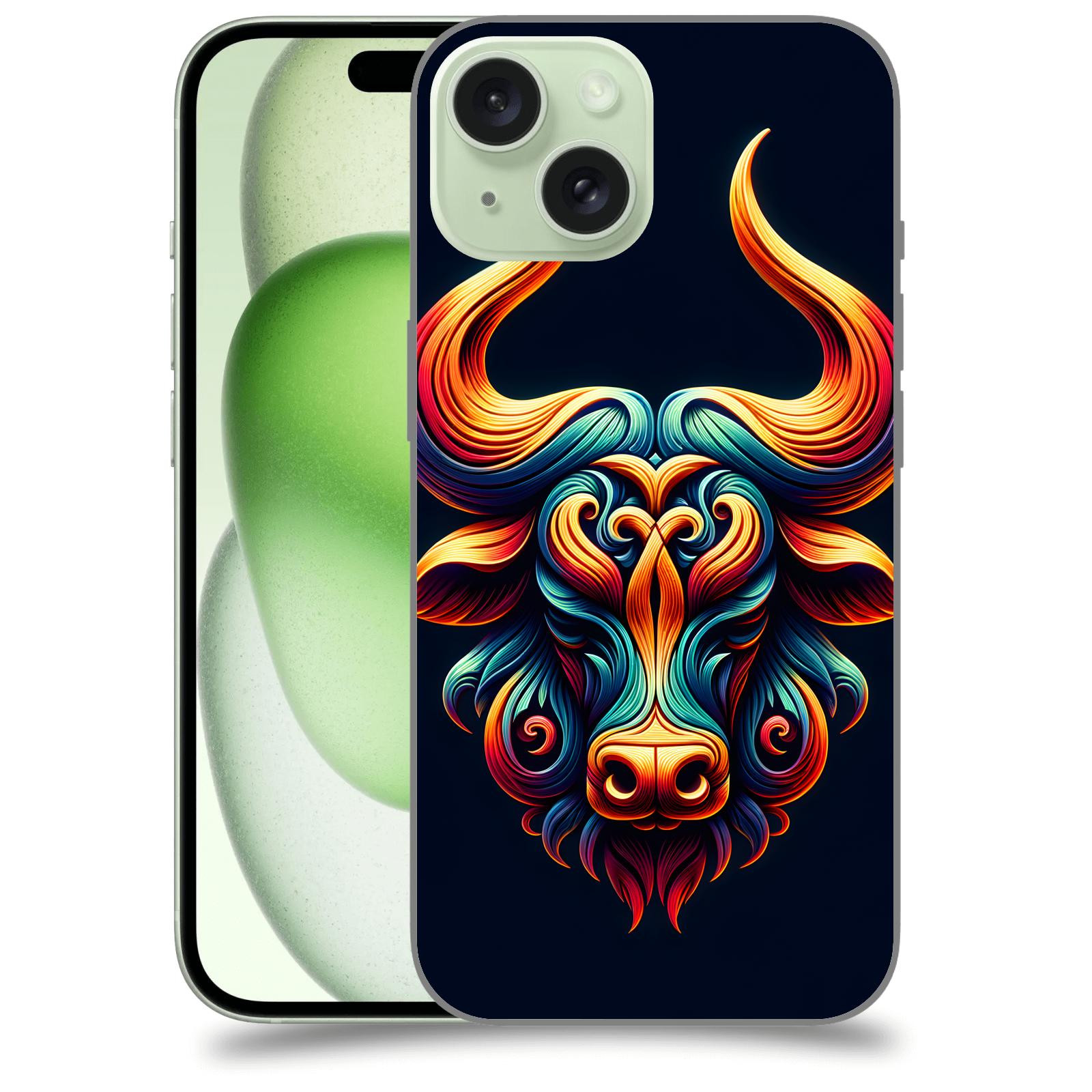ACOVER Kryt na mobil Apple iPhone 15 - Býk
