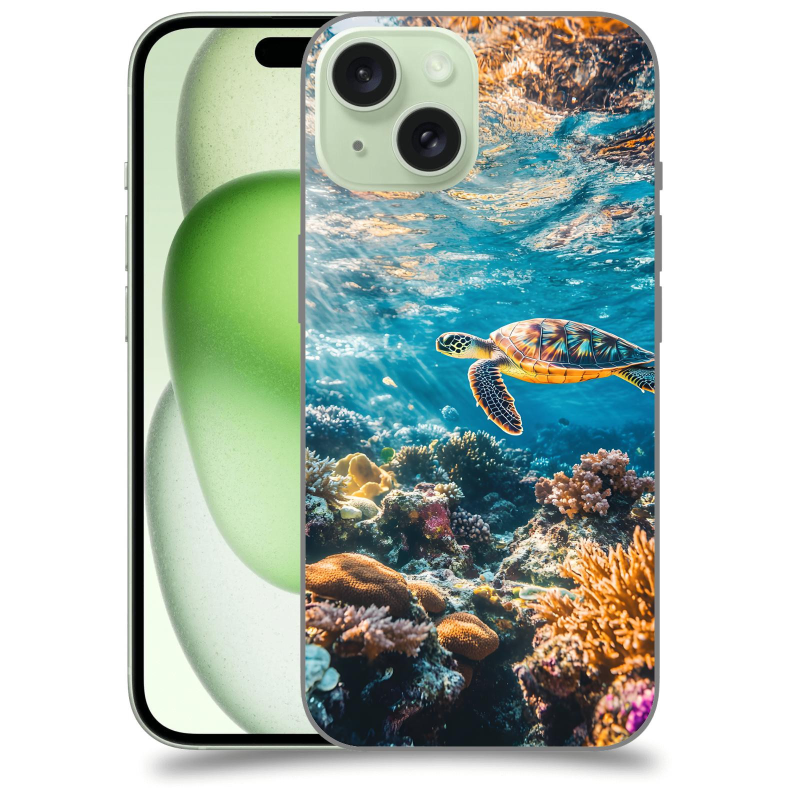 ACOVER Kryt na mobil Apple iPhone 15 - Želva