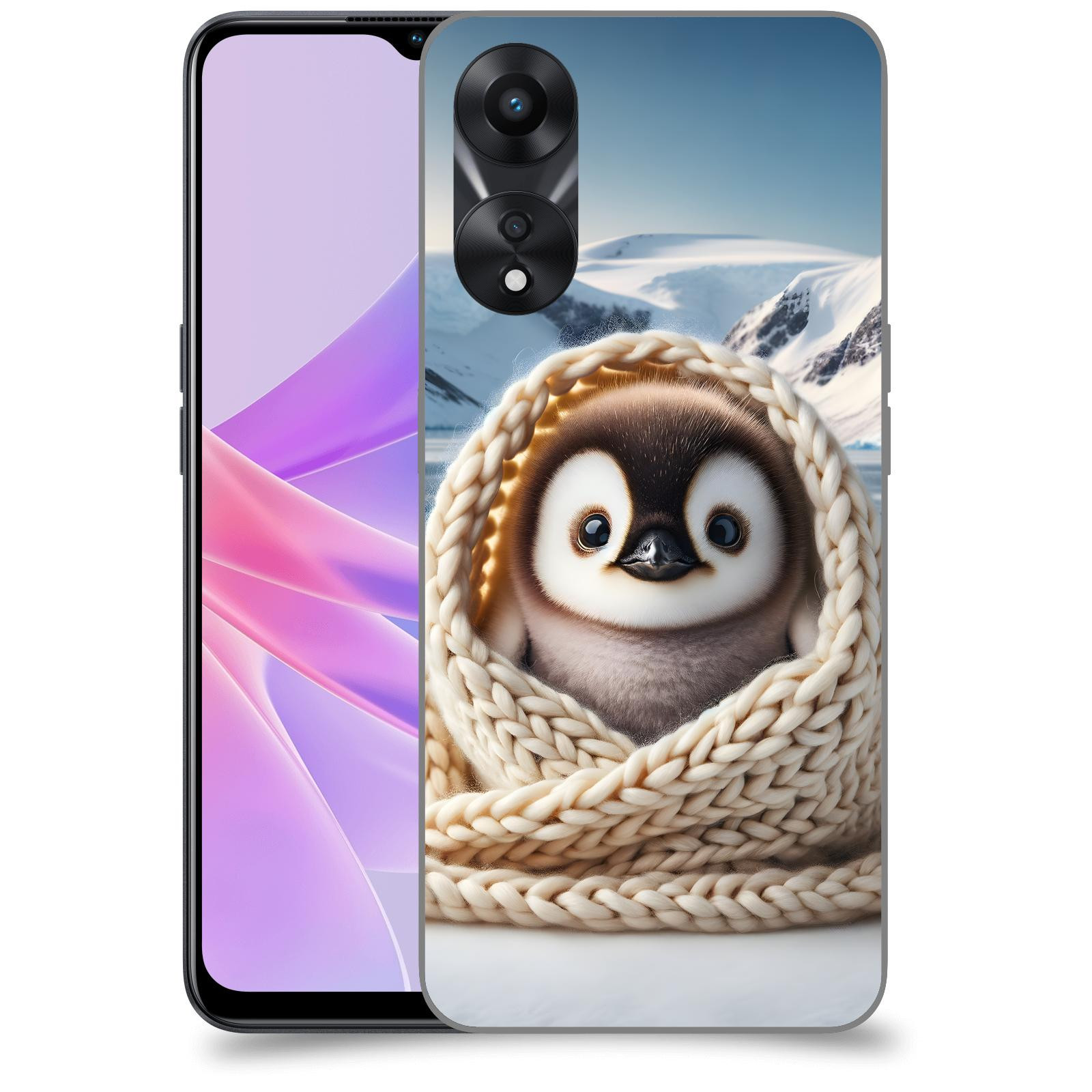 ACOVER Kryt na mobil OPPO A78 5G - Tučňák