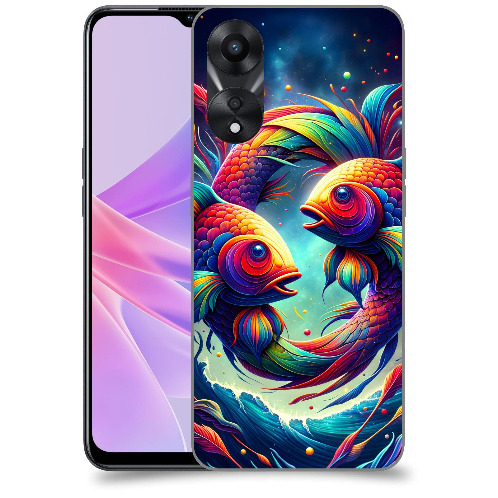 ACOVER Kryt na mobil OPPO A78 5G - Ryby