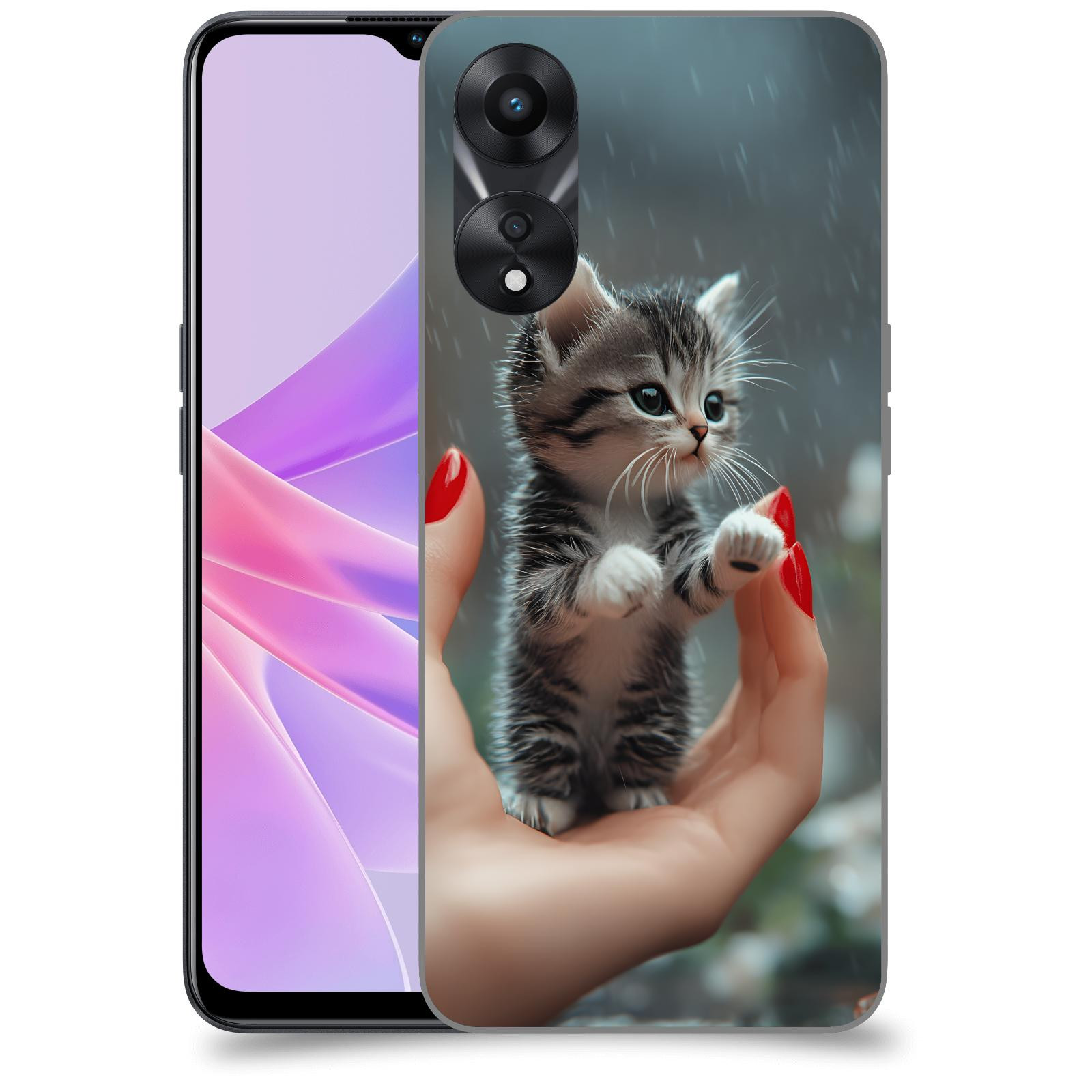 ACOVER Kryt na mobil OPPO A78 5G - Koťátko