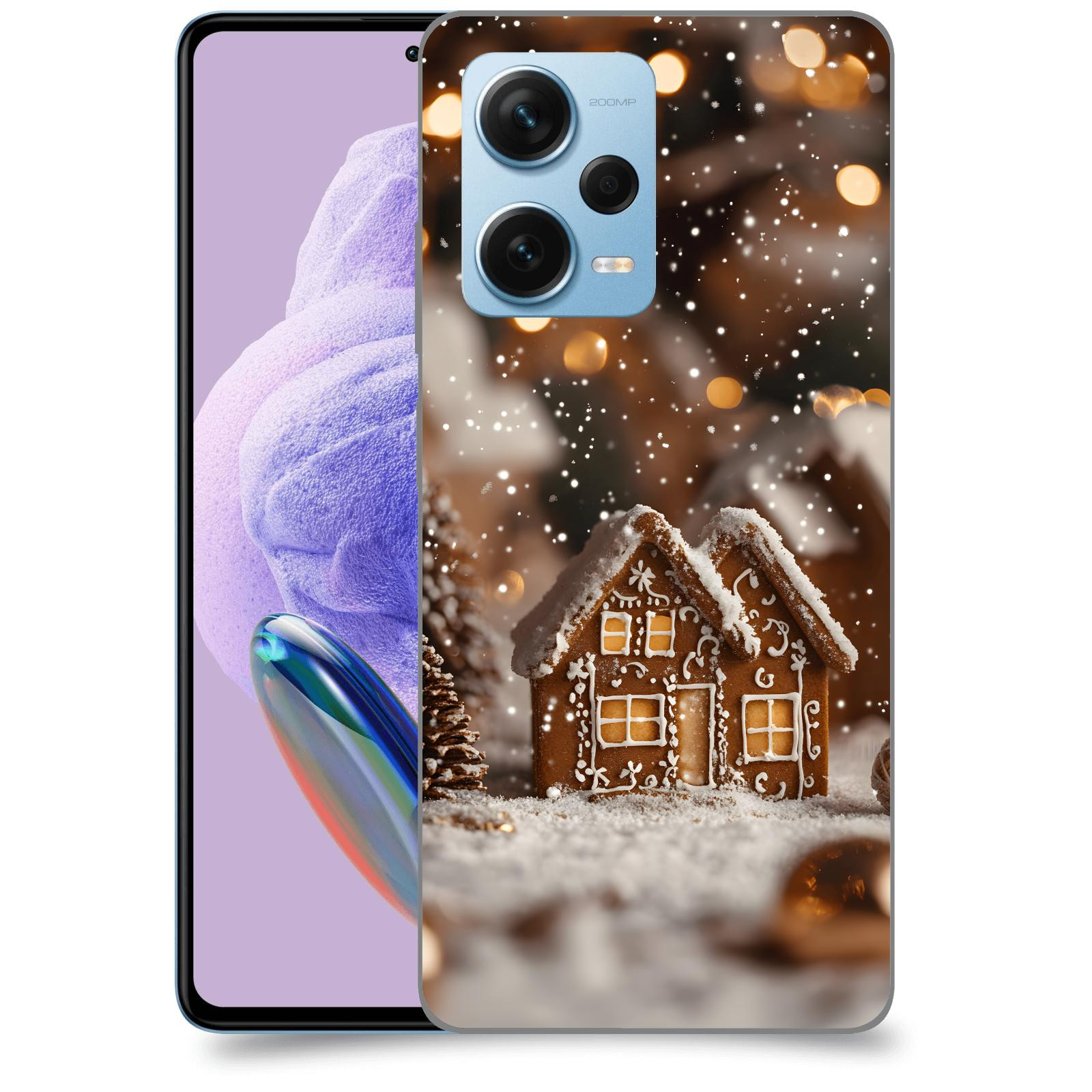 ACOVER Kryt na mobil Xiaomi Redmi Note 12 Pro+ 5G - Perníková chaloupka