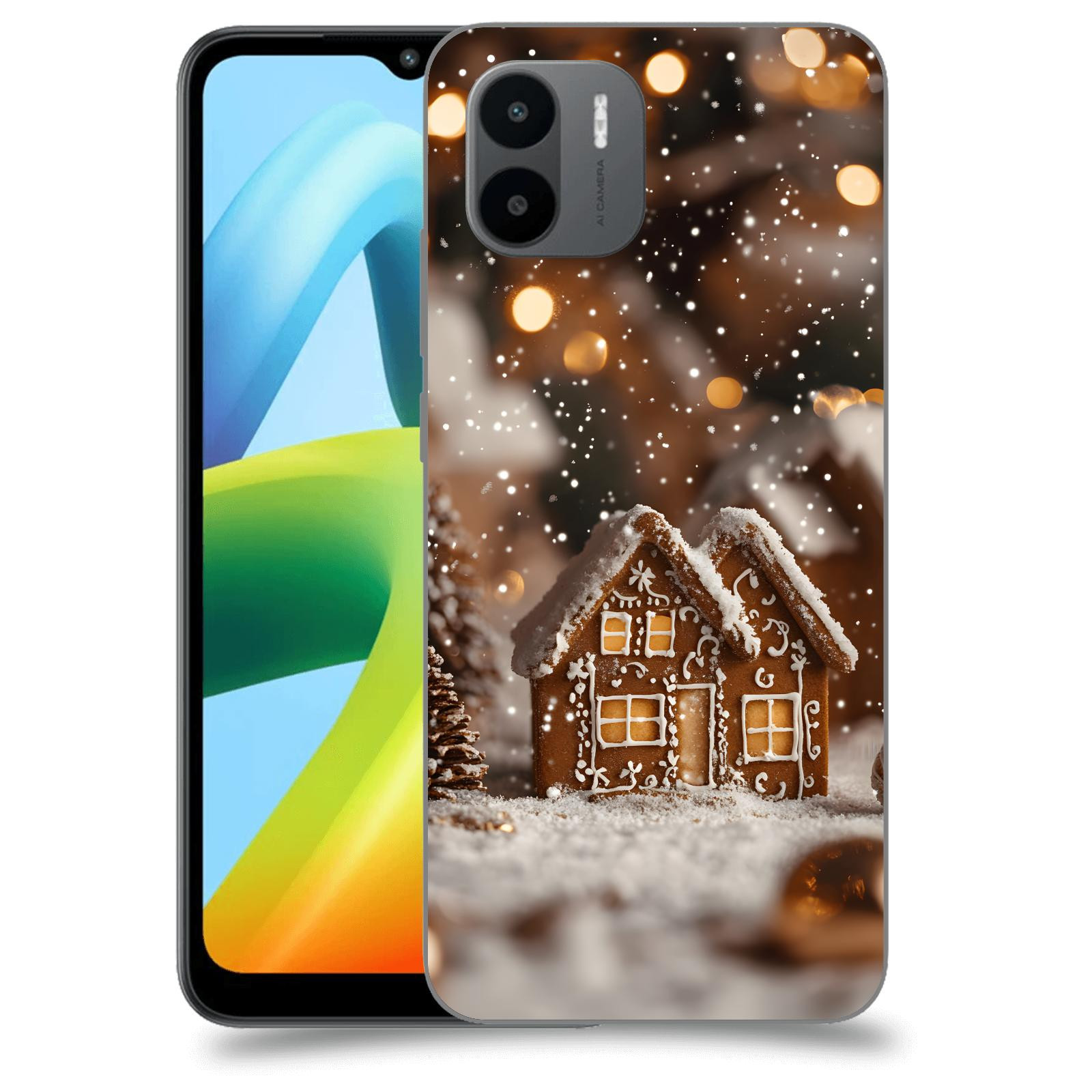 ACOVER Kryt na mobil Xiaomi Redmi A1+ - Perníková chaloupka