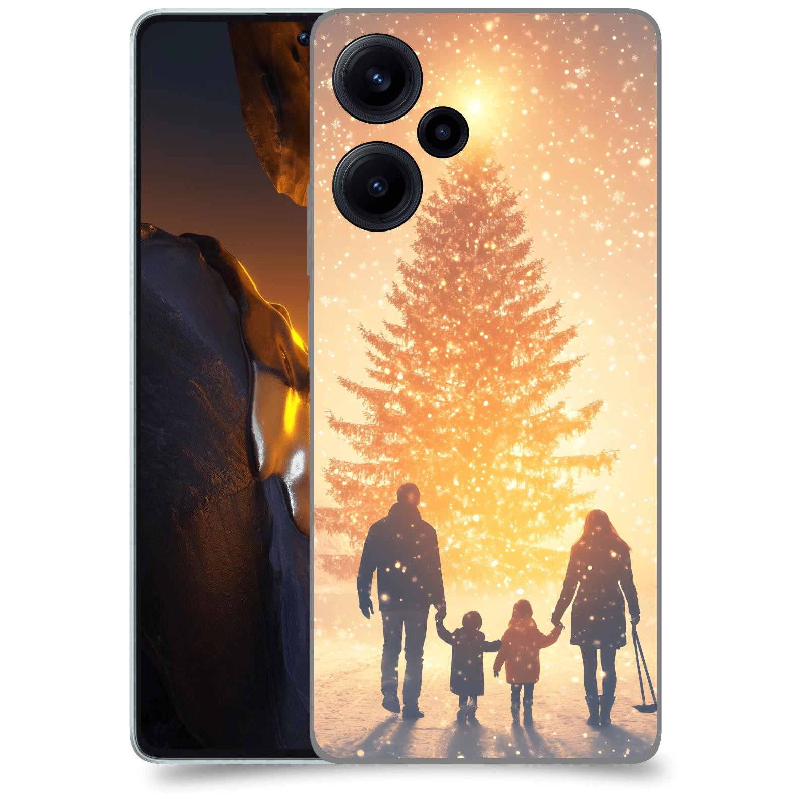 ACOVER Kryt na mobil Xiaomi Poco F5 - Family at the Christmas tree