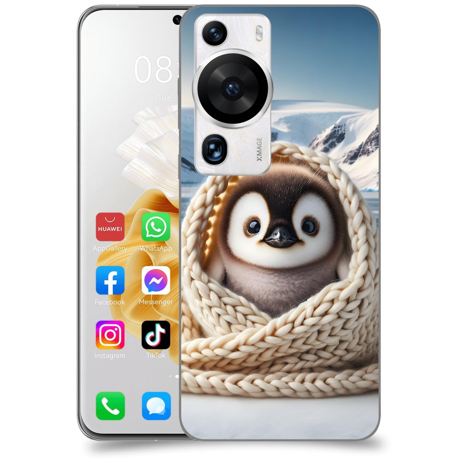 ACOVER Kryt na mobil Huawei P60 Pro - Tučňák