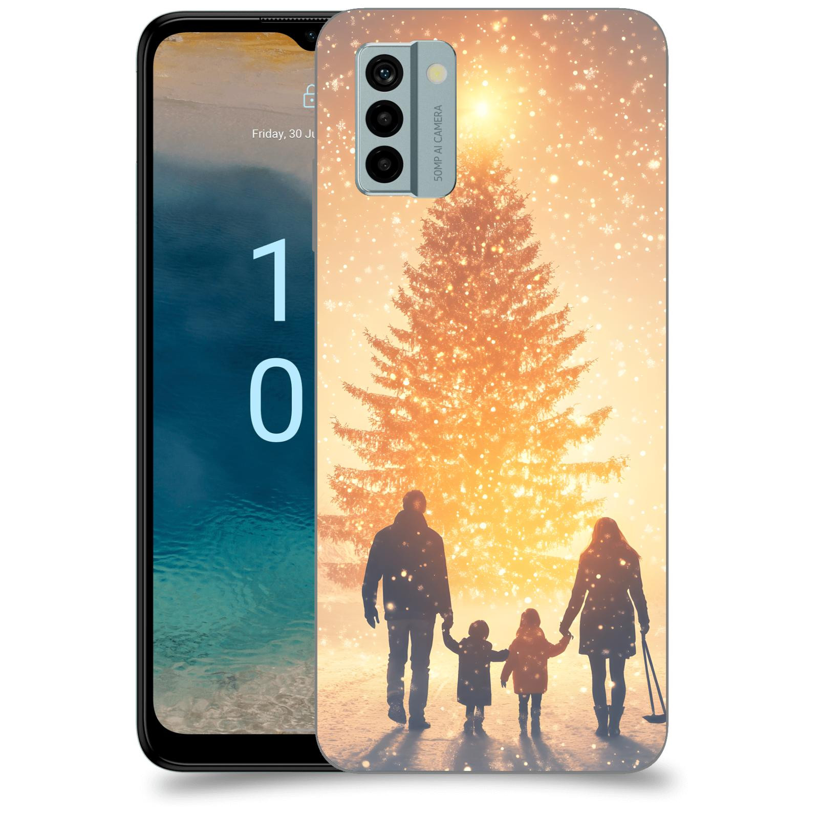 ACOVER Kryt na mobil Nokia G22 - Family at the Christmas tree