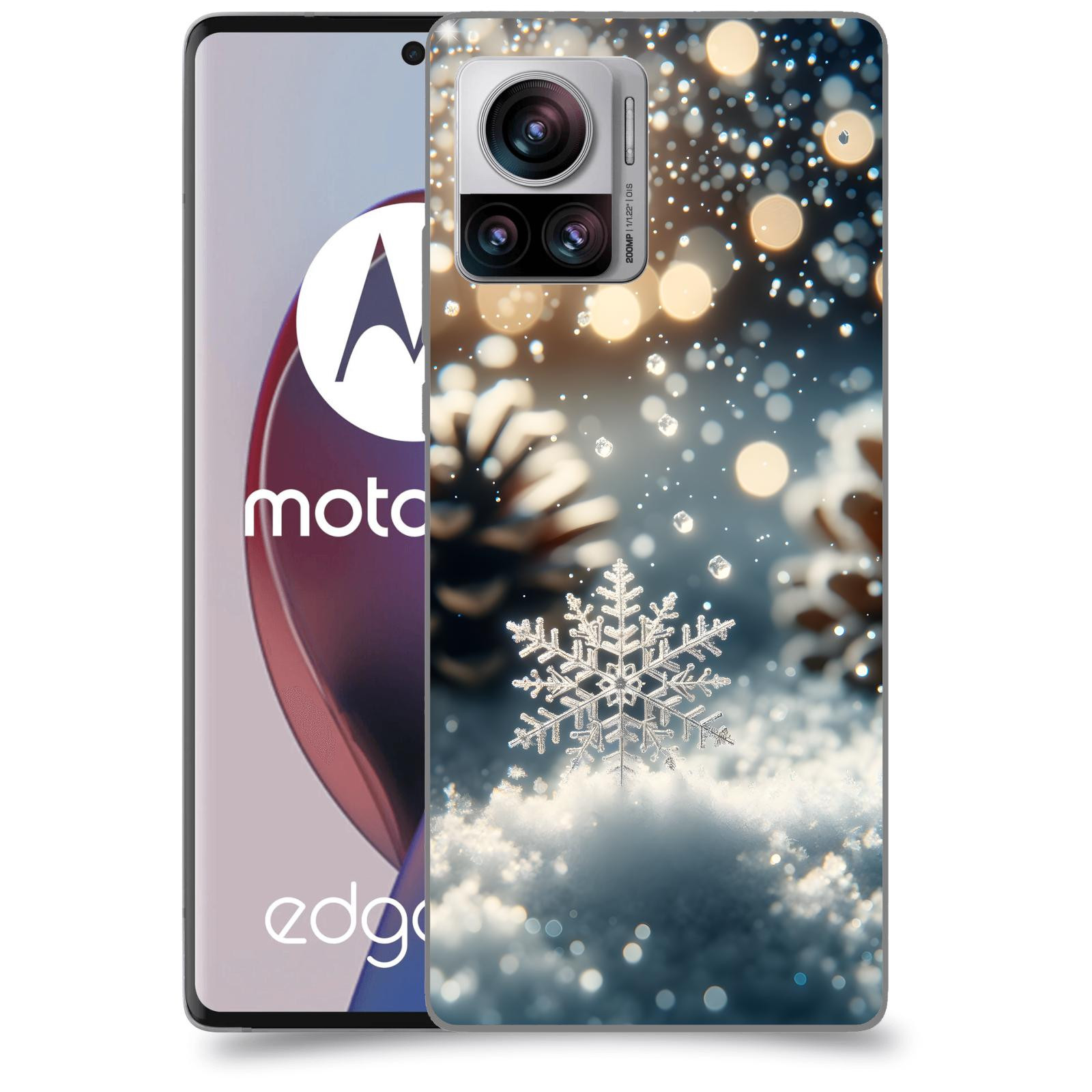 ACOVER Kryt na mobil Motorola Edge 30 Ultra - Vločka