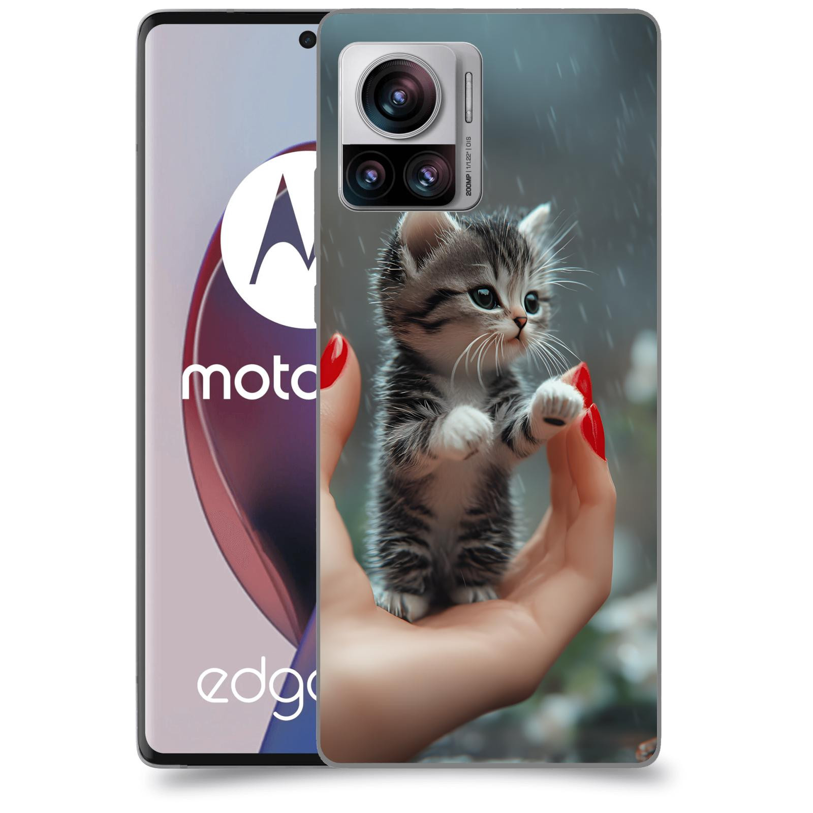 ACOVER Kryt na mobil Motorola Edge 30 Ultra - Koťátko