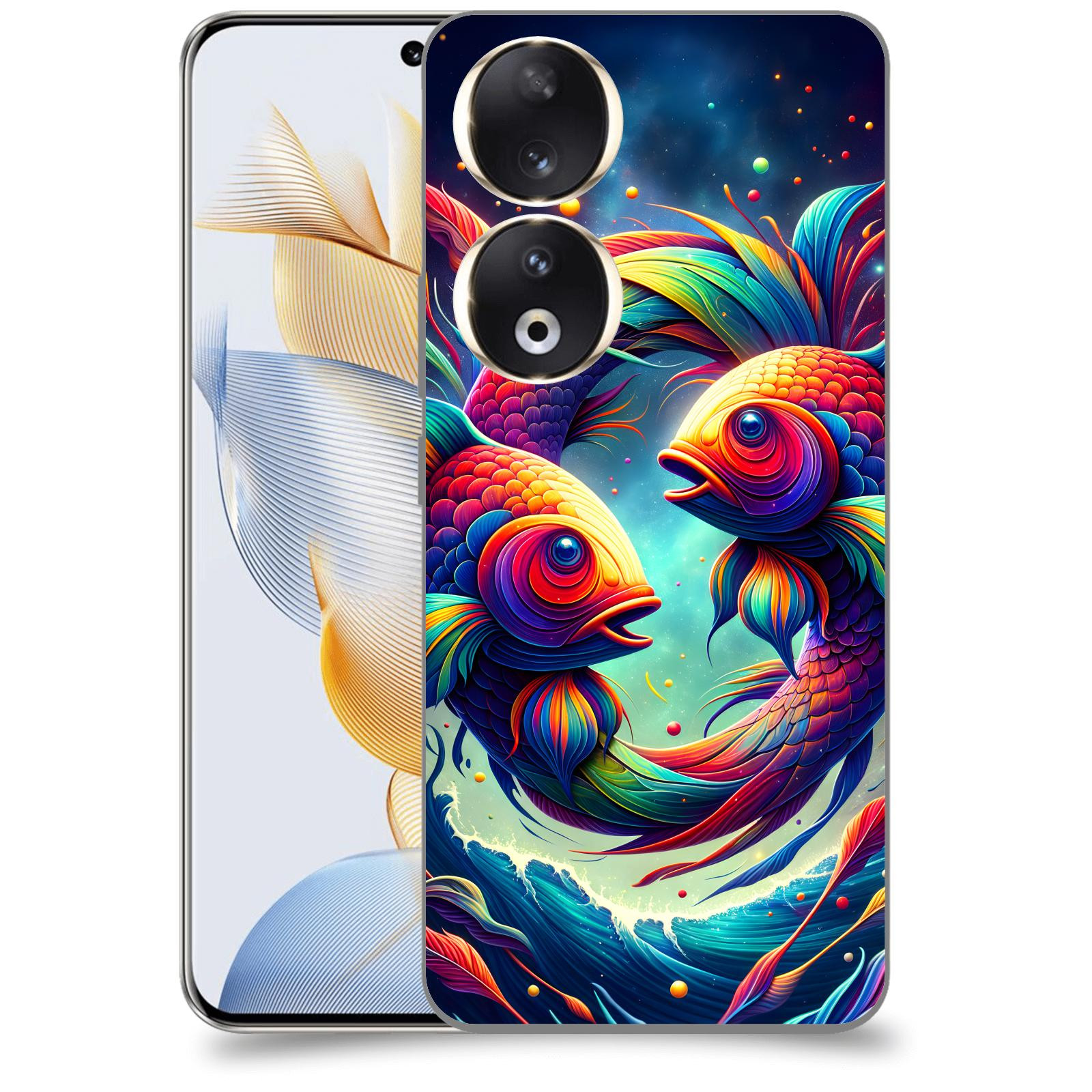 ACOVER Kryt na mobil Honor 90 - Ryby