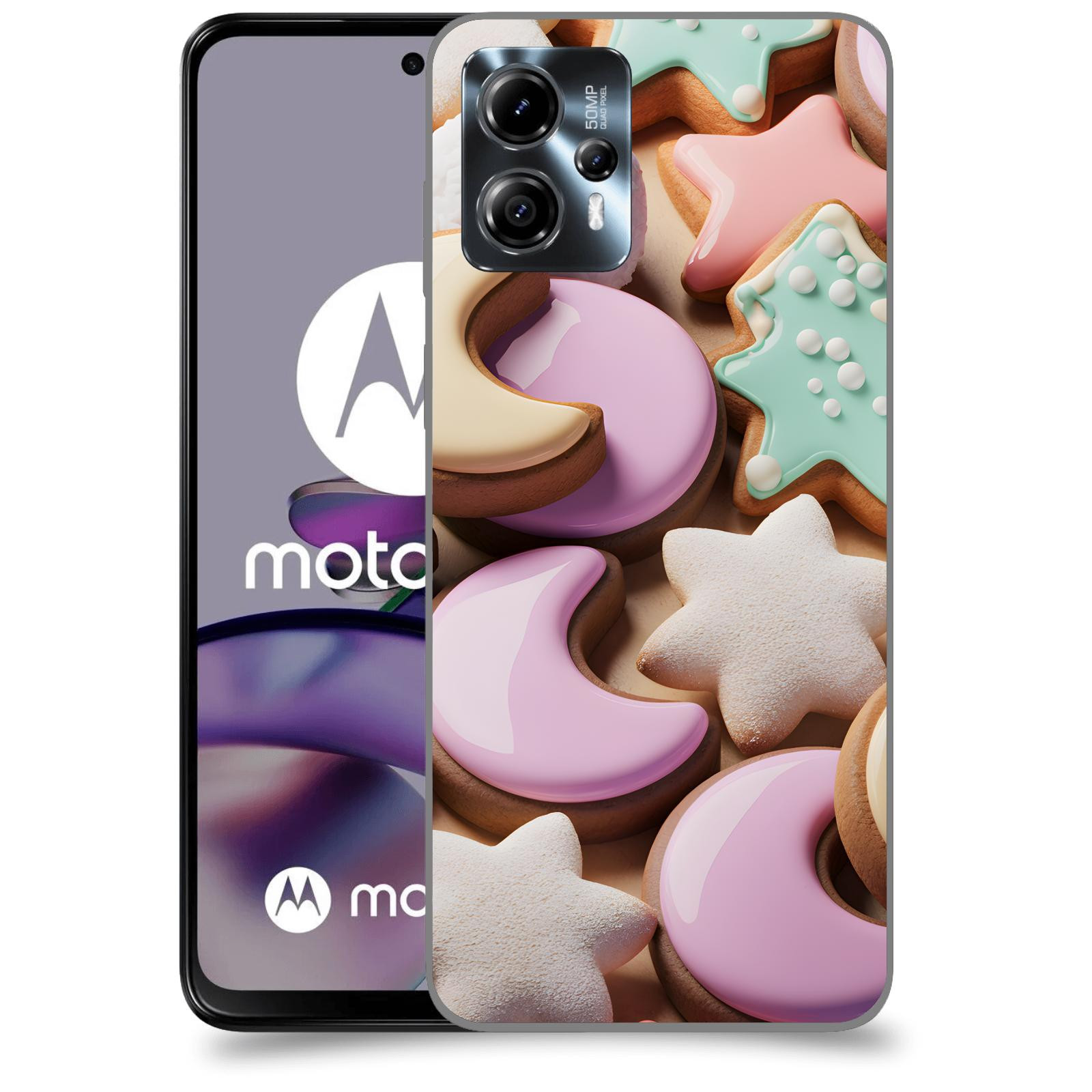 ACOVER Kryt na mobil Motorola Moto G13 - Vánoční cukroví