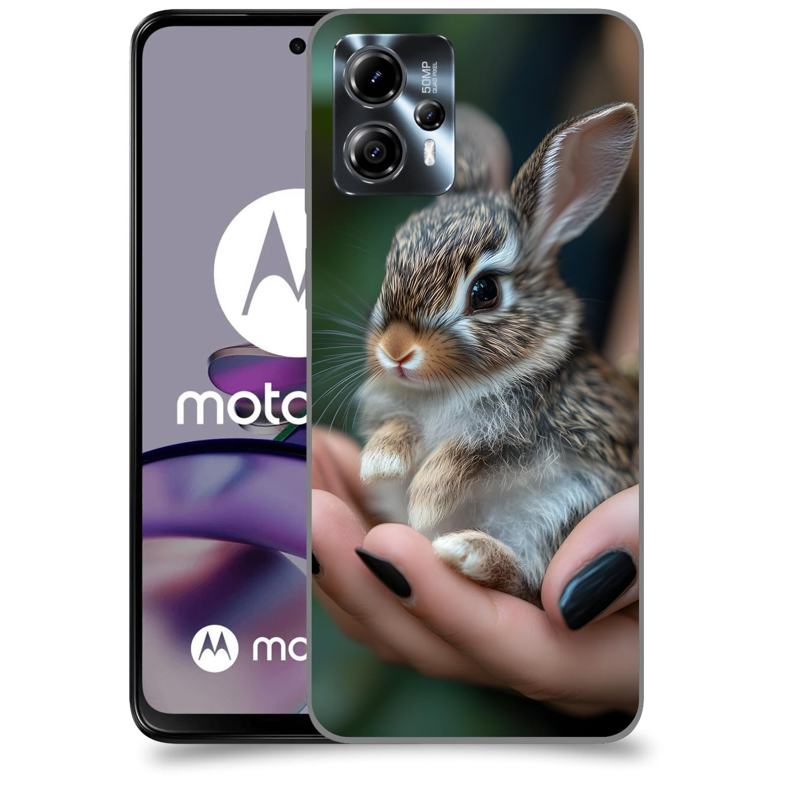 ACOVER Kryt na mobil Motorola Moto G13 - Králíček