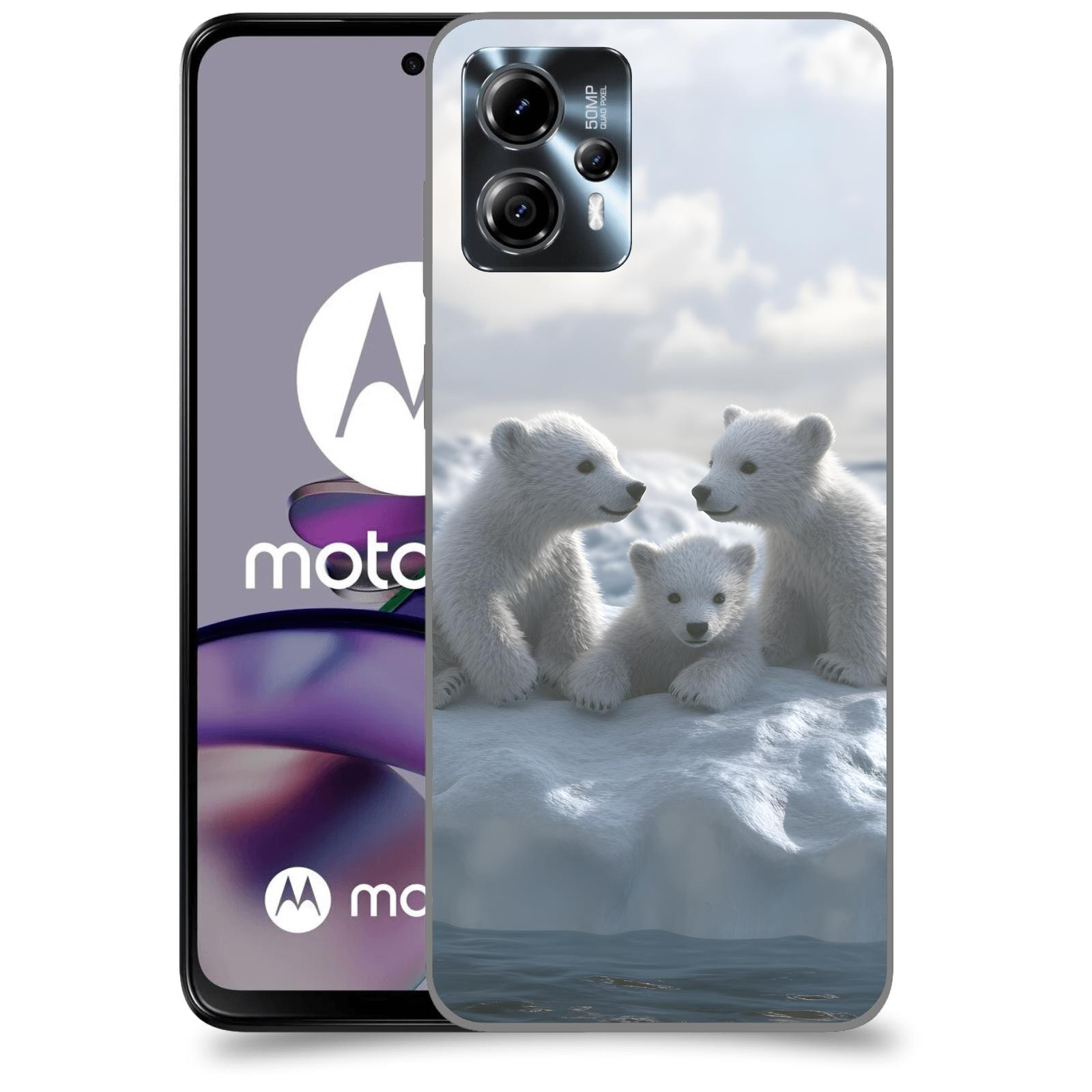 ACOVER Kryt na mobil Motorola Moto G13 - Medvíďata