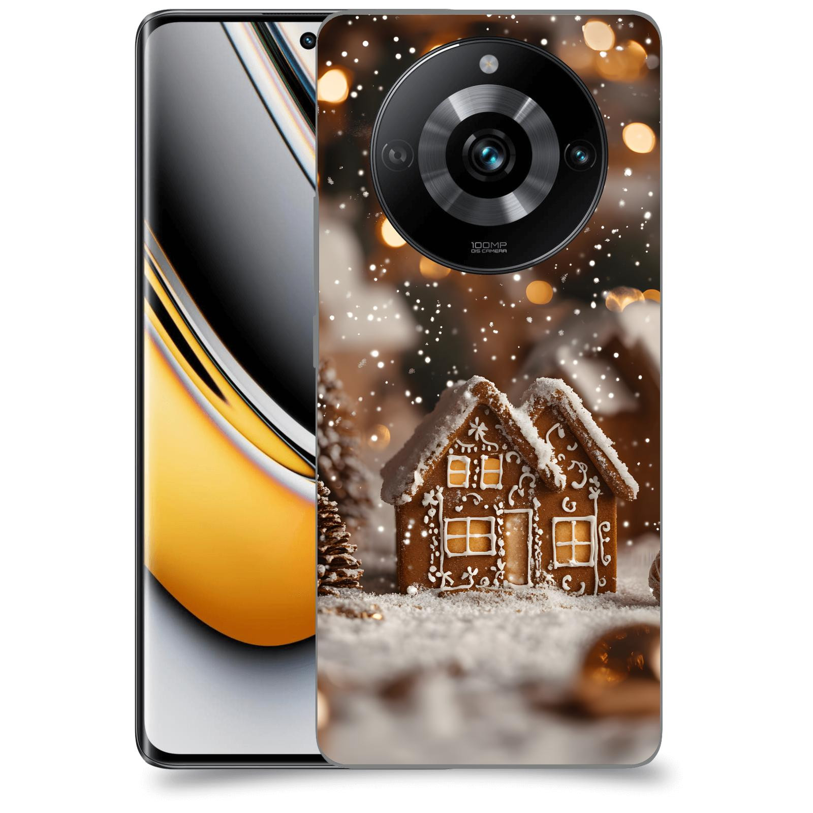 ACOVER Kryt na mobil Realme 11 Pro 5G - Perníková chaloupka