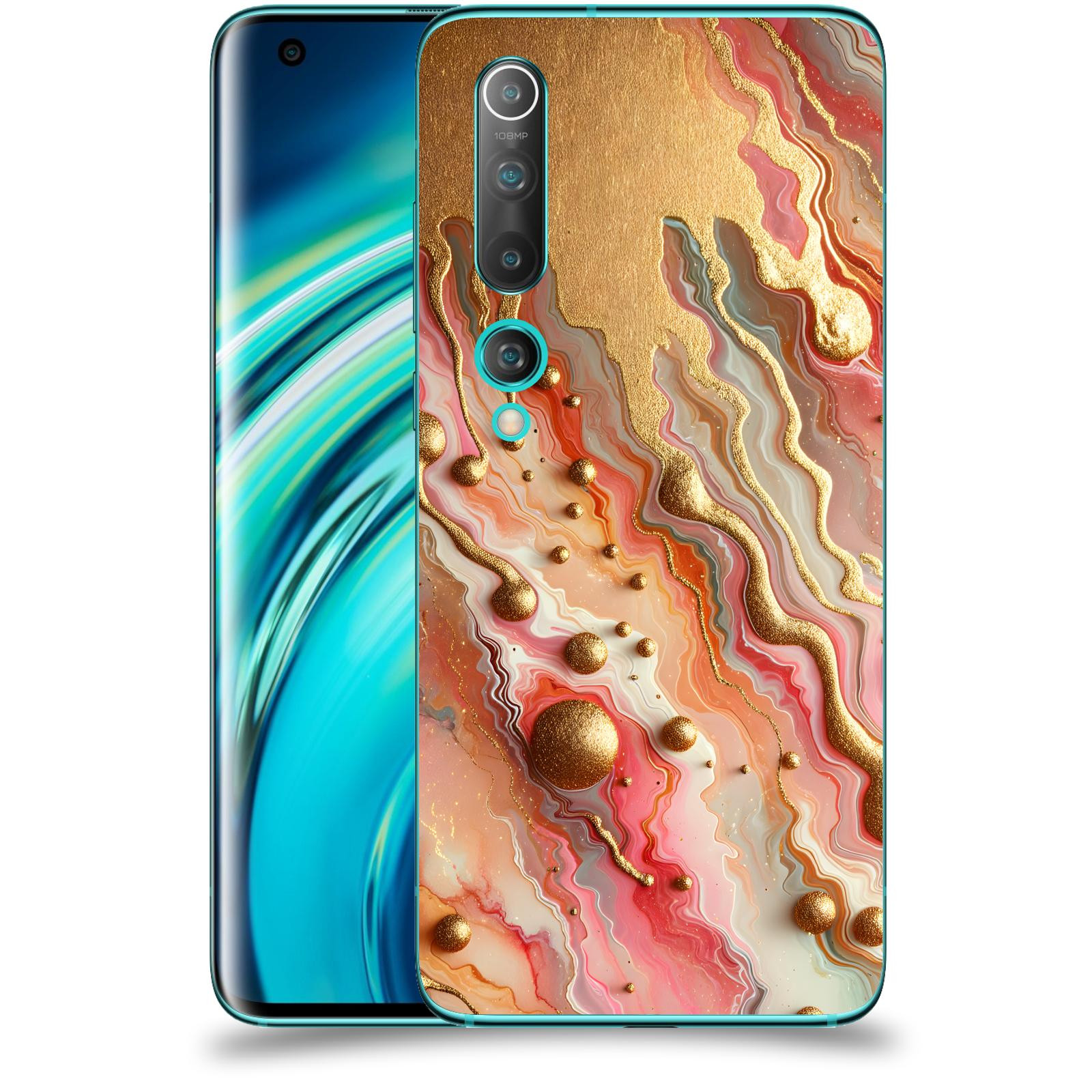 ACOVER Kryt na mobil Xiaomi Mi 10 - Liquid Gold