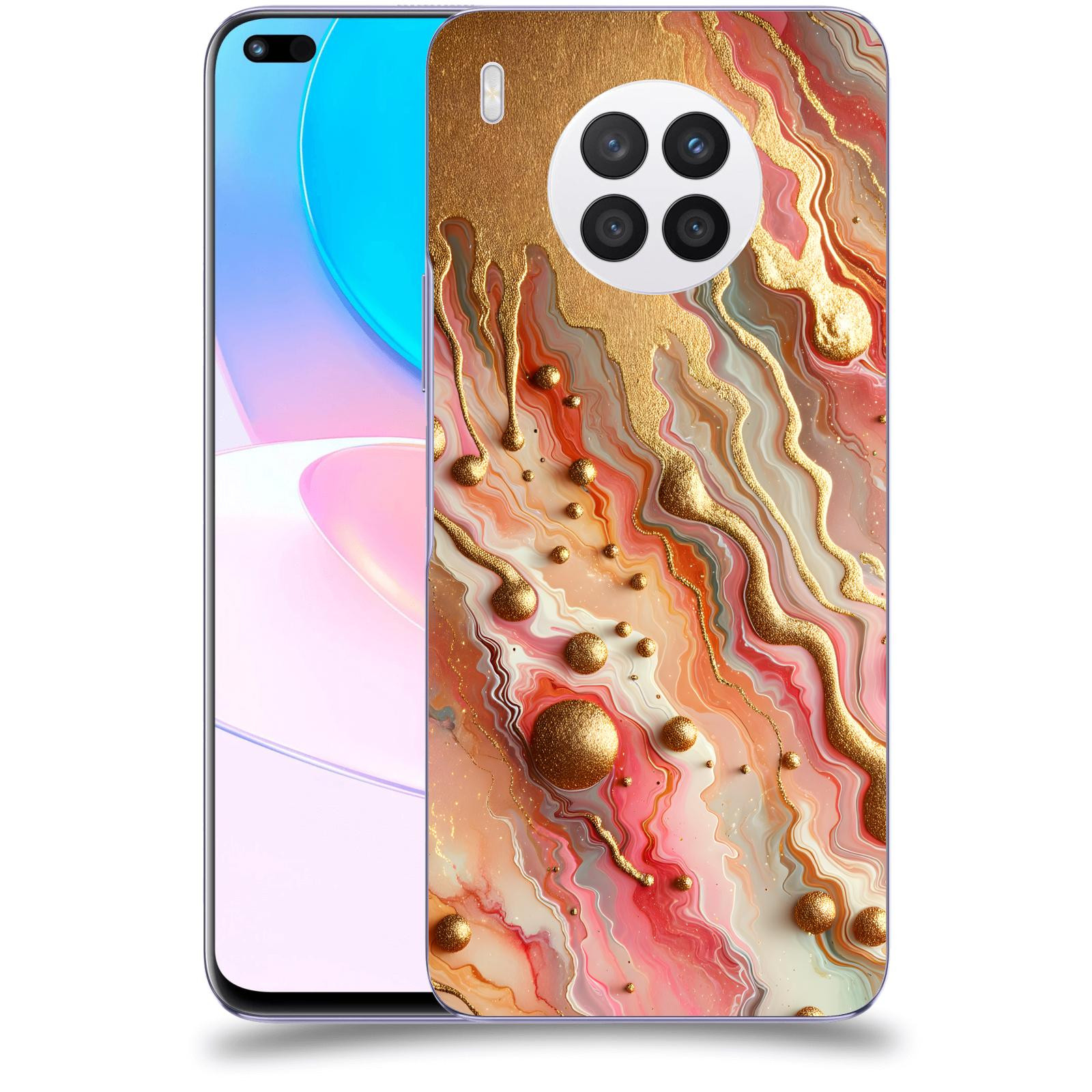 ACOVER Kryt na mobil Huawei Nova 8i - Liquid Gold