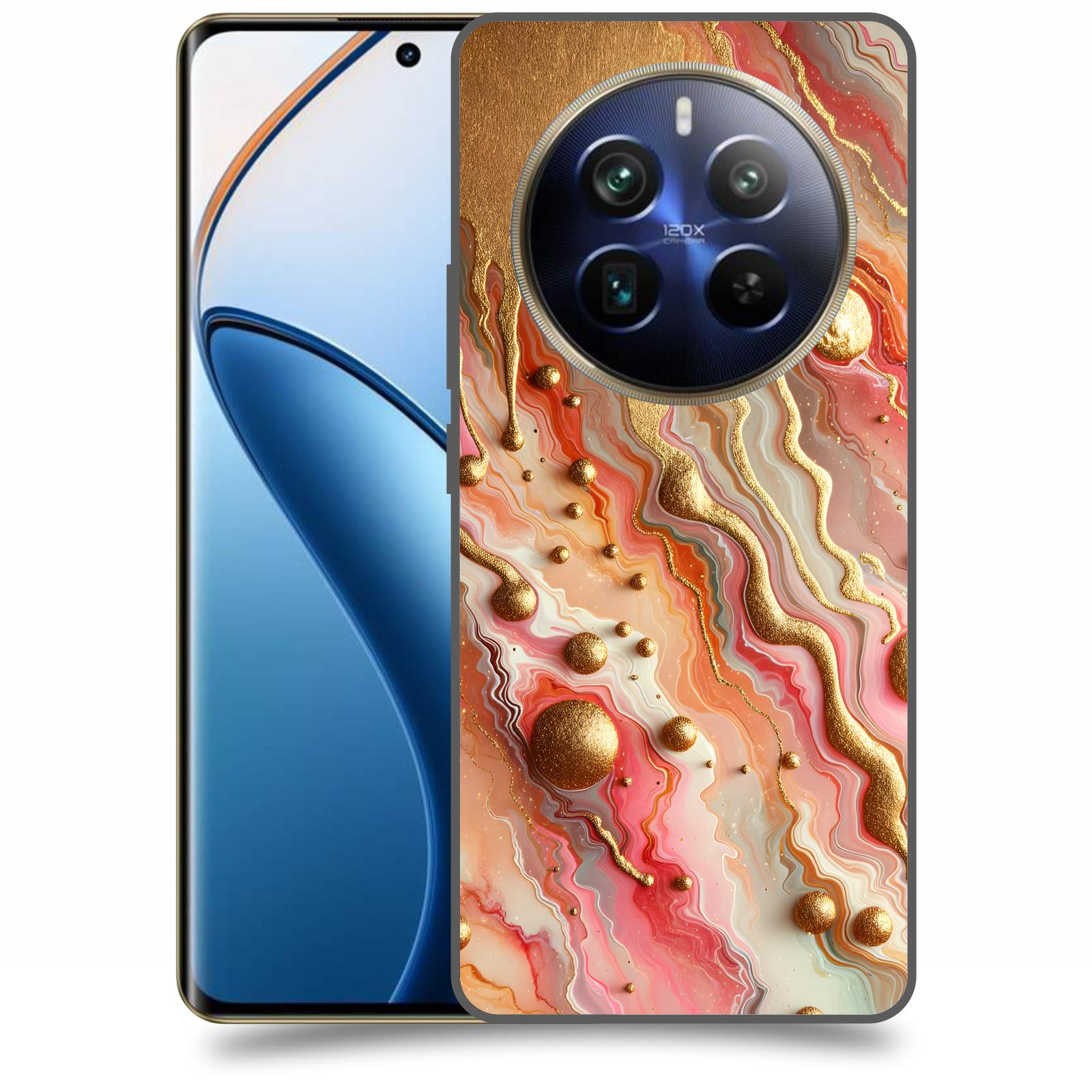 ACOVER Kryt na mobil Realme 12 pro+ 5g - Liquid Gold