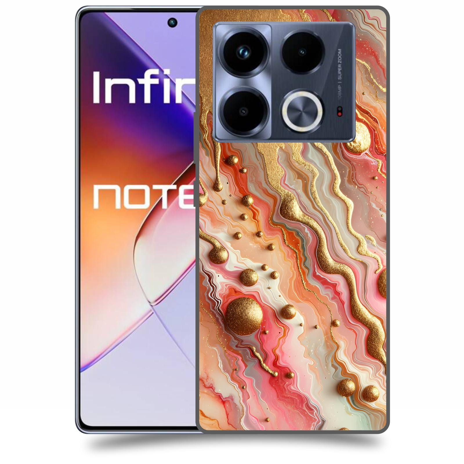 ACOVER Kryt na mobil Infinix Note 40 - Liquid Gold