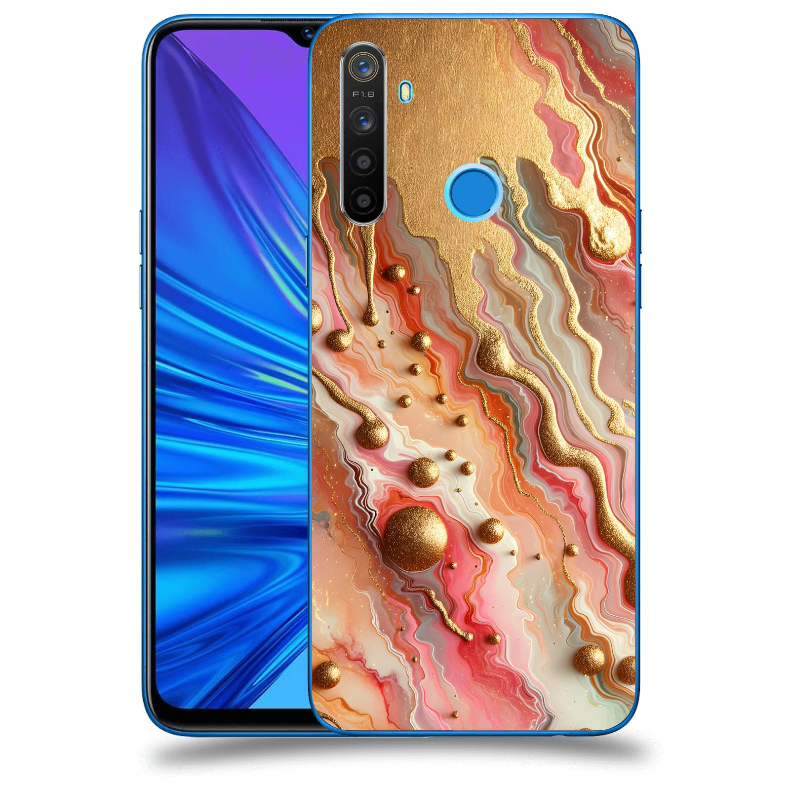 ACOVER Kryt na mobil Realme 5 - Liquid Gold