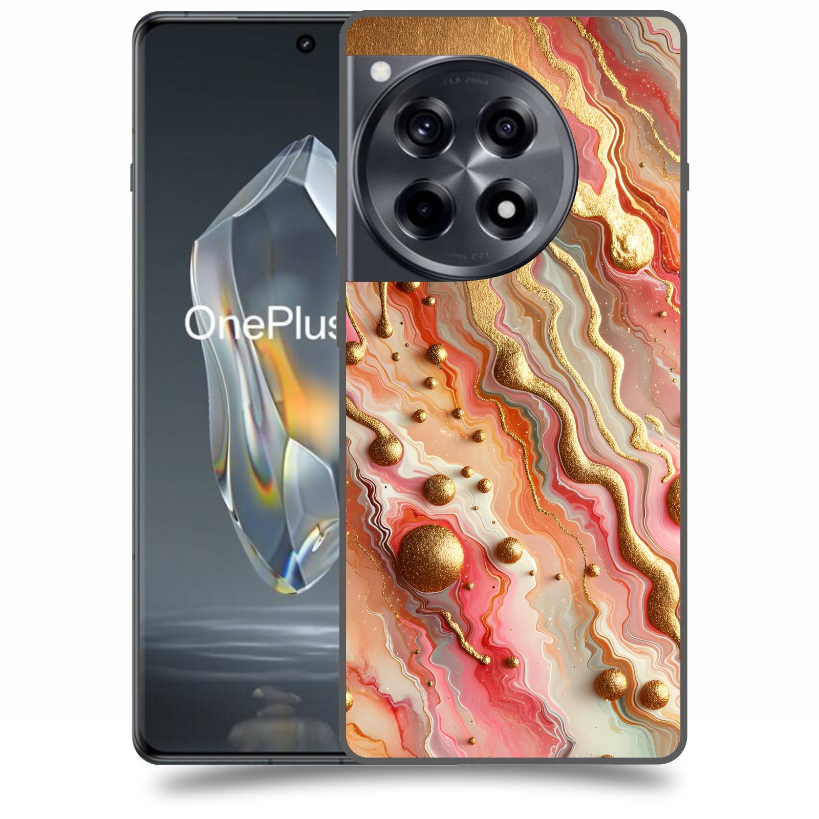 ACOVER Kryt na mobil OnePlus 12 - Liquid Gold