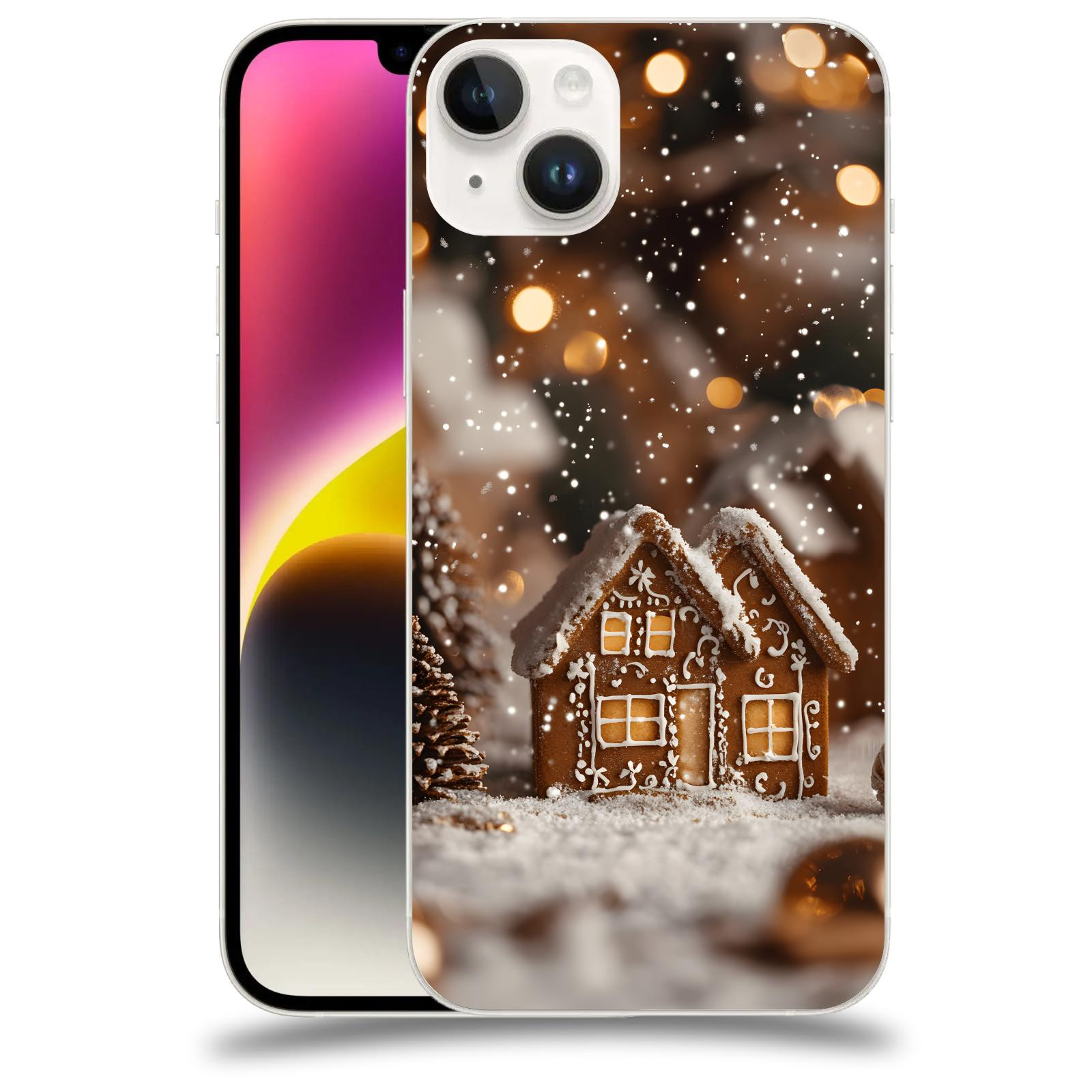 ACOVER Kryt na mobil Apple iPhone 14 Plus - Perníková chaloupka