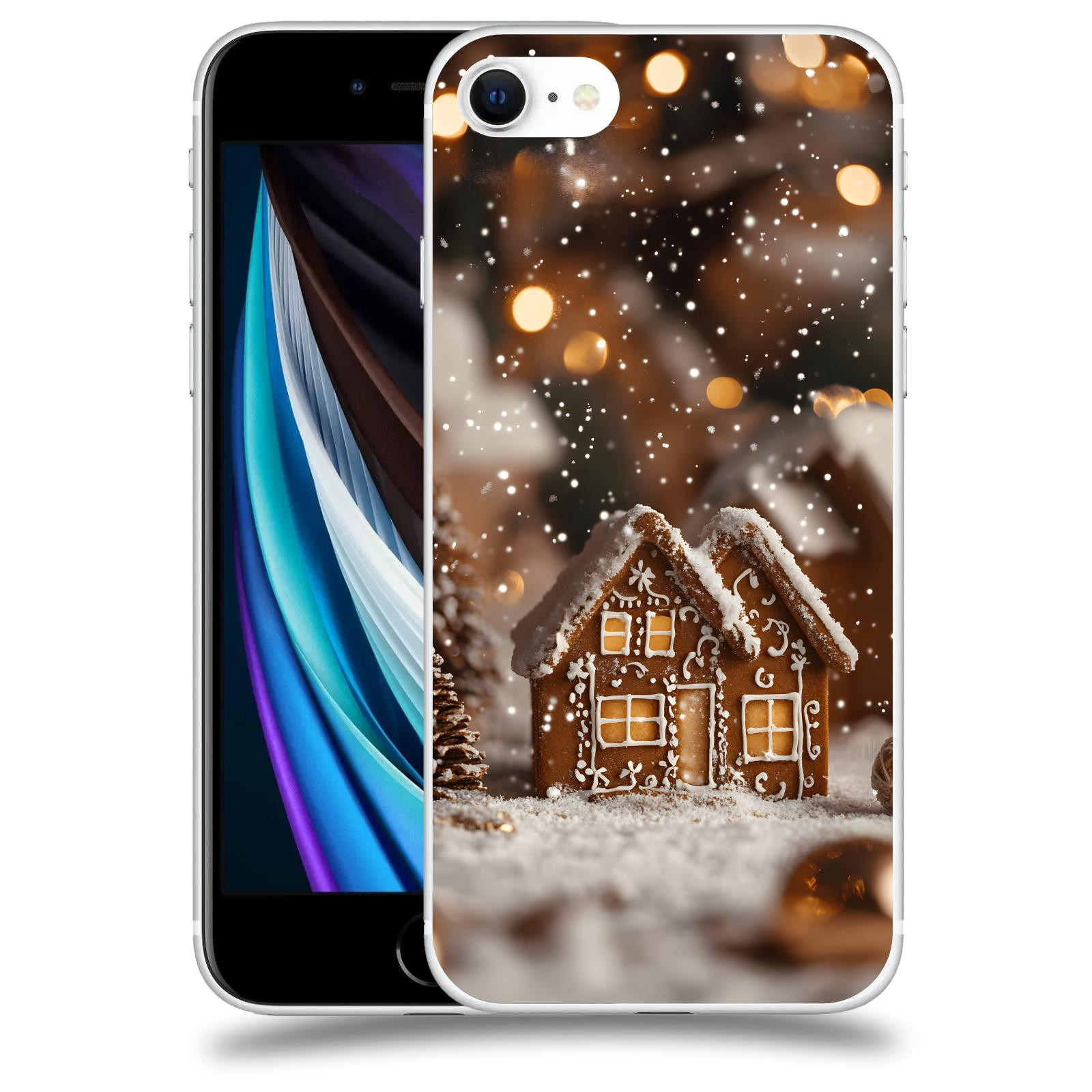 ACOVER Kryt na mobil Apple iPhone SE 2020 - Perníková chaloupka