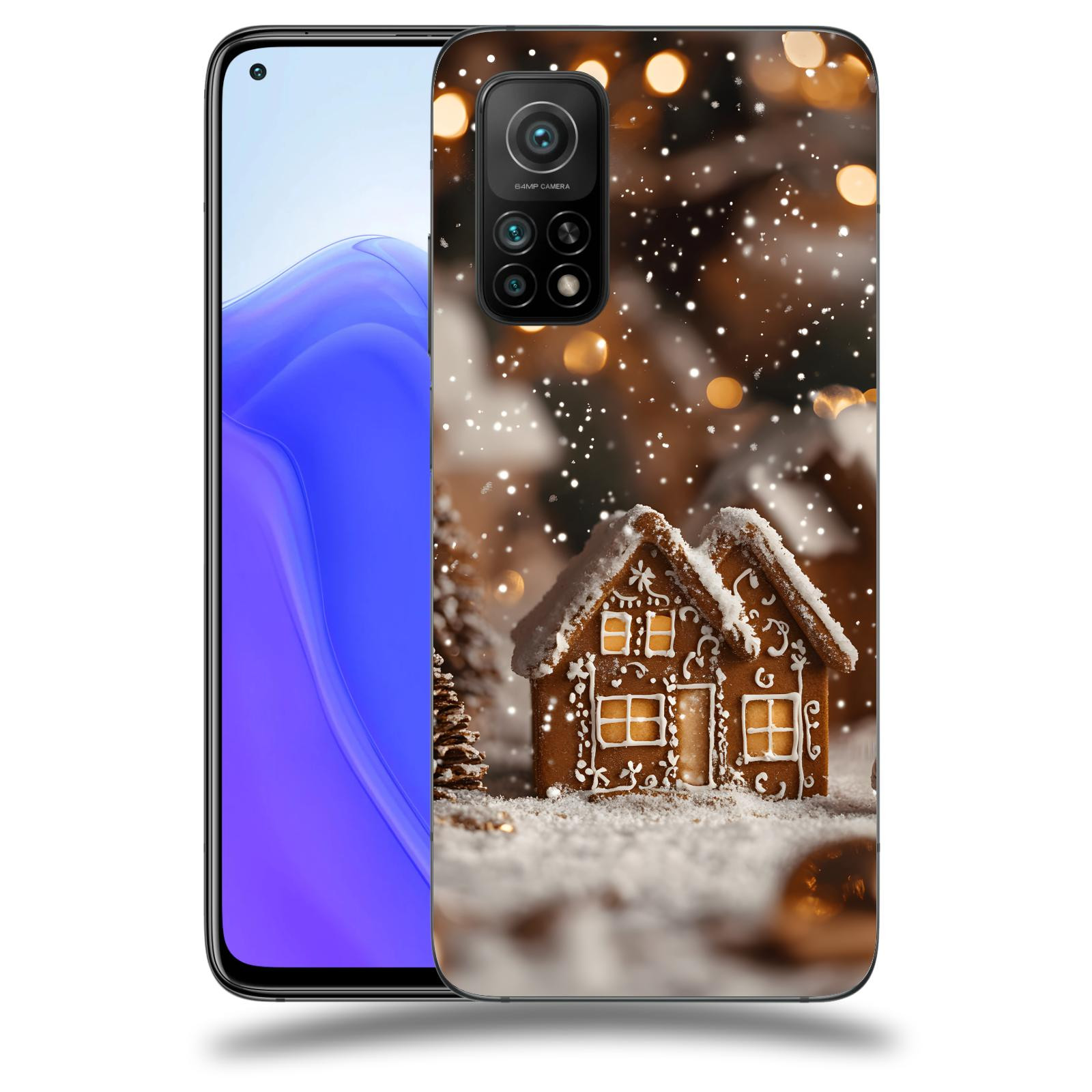 ACOVER Kryt na mobil Xiaomi Mi 10T - Perníková chaloupka
