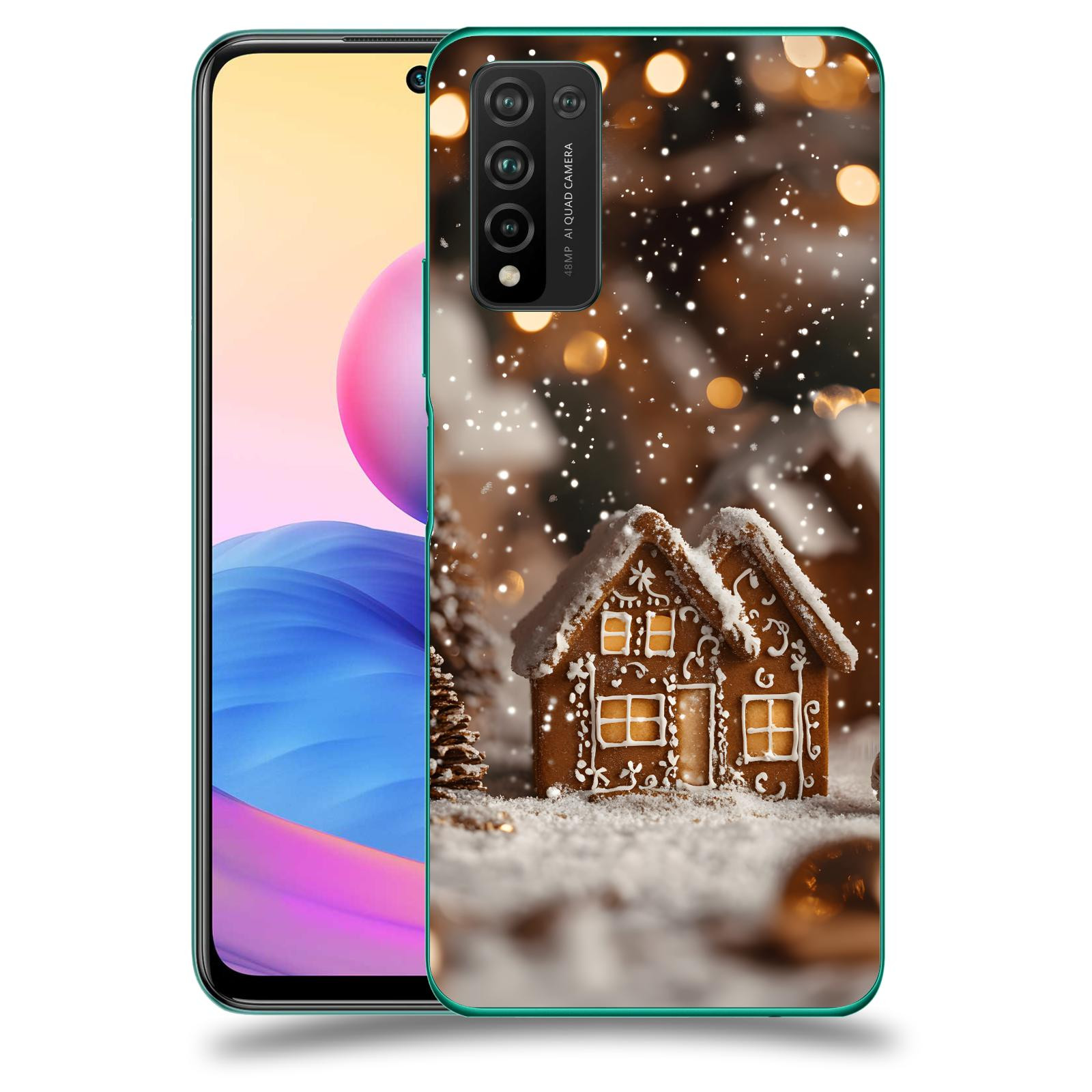 ACOVER Kryt na mobil Honor 10X Lite - Perníková chaloupka