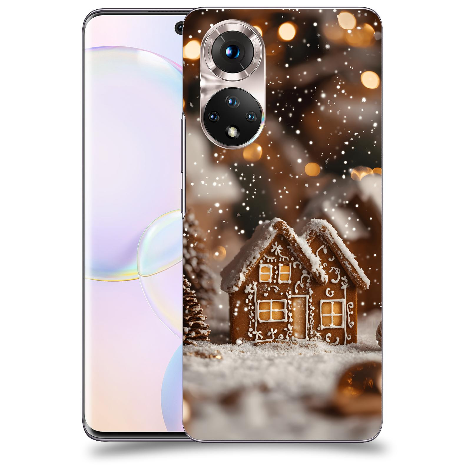 ACOVER Kryt na mobil Honor 50 5G - Perníková chaloupka