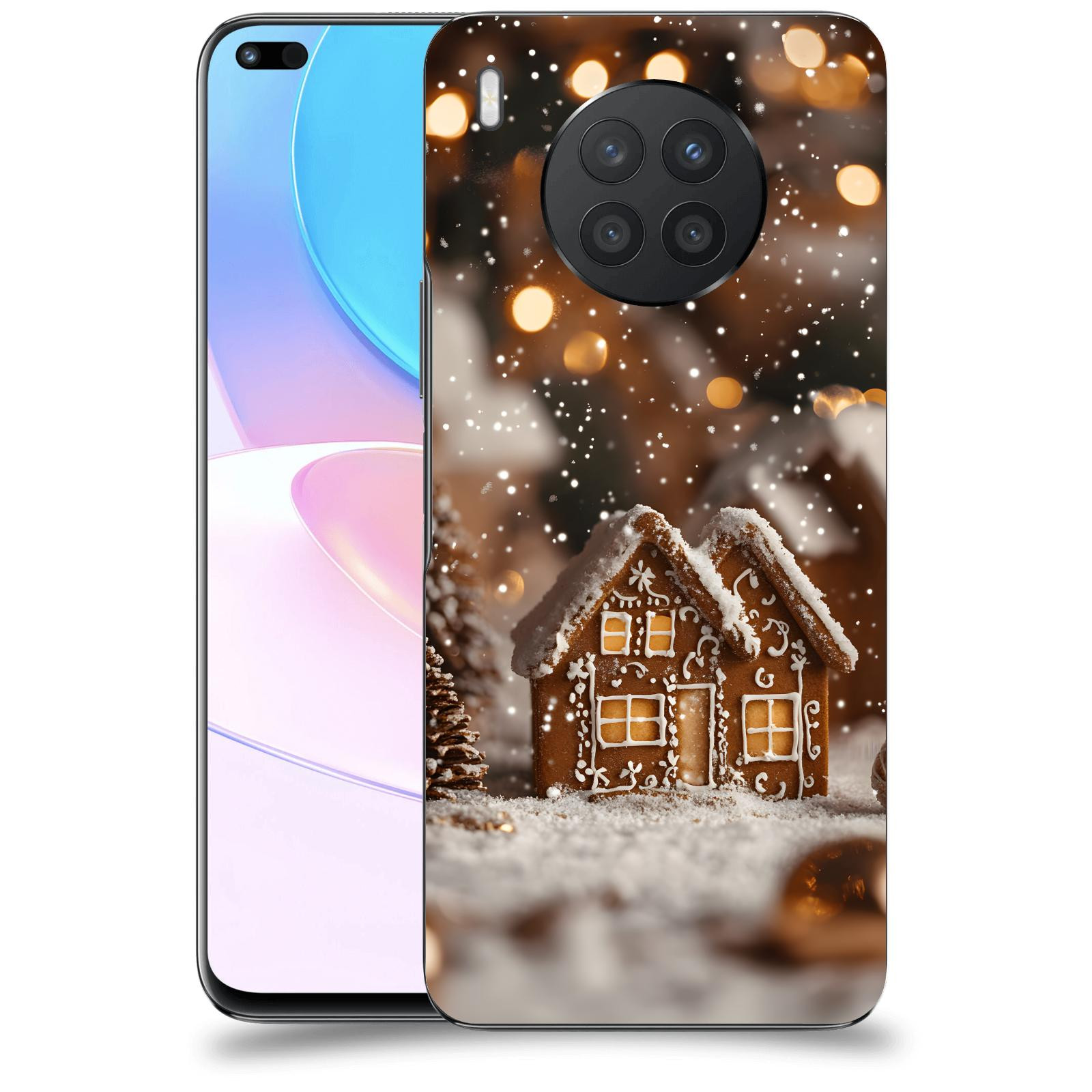 ACOVER Kryt na mobil Honor 50 Lite - Perníková chaloupka