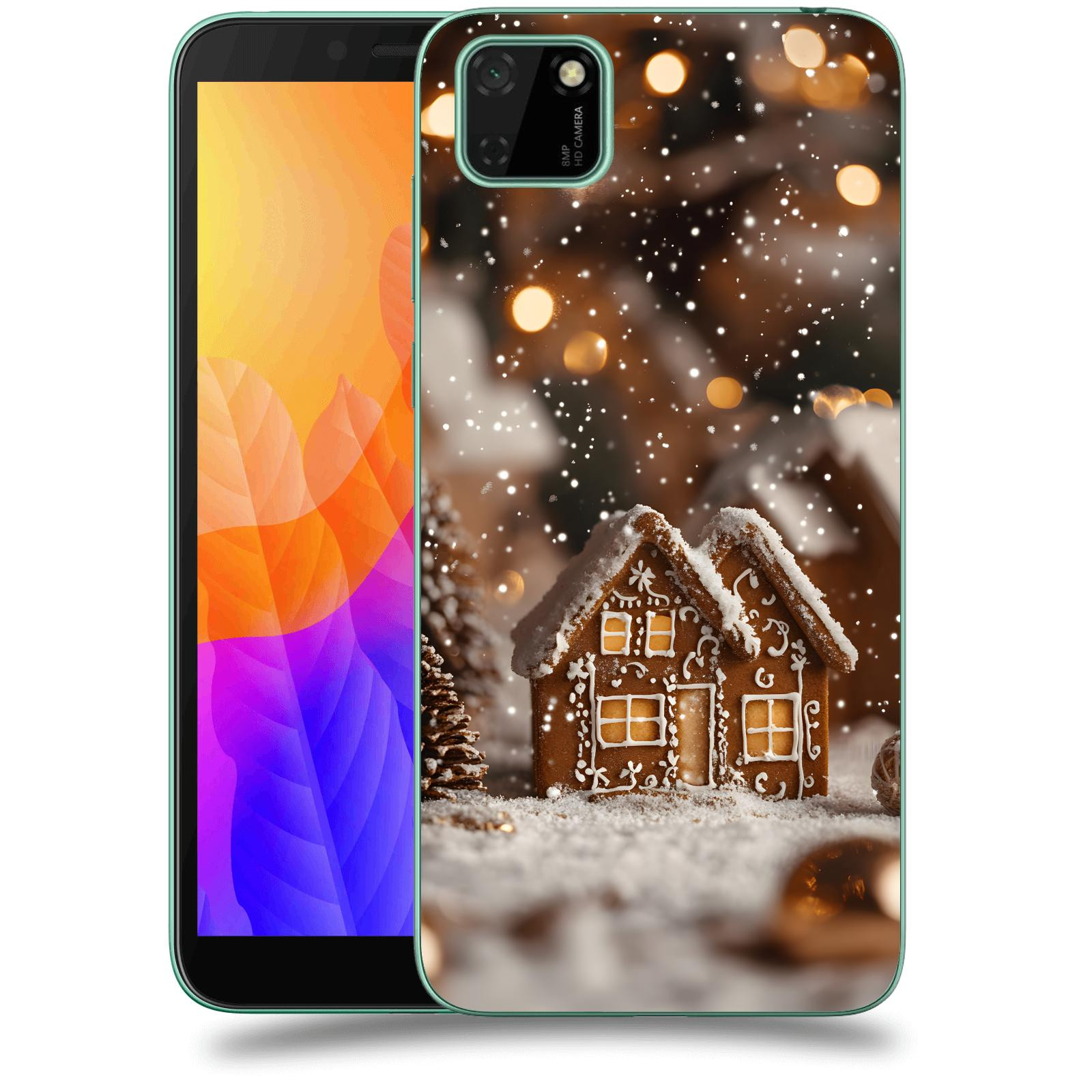 ACOVER Kryt na mobil Huawei Y5P - Perníková chaloupka