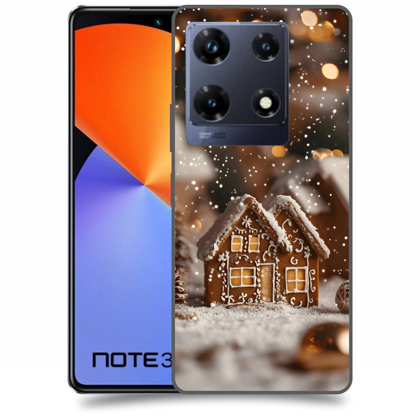 ACOVER Kryt na mobil Infinix Note 30 PRO - Perníková chaloupka