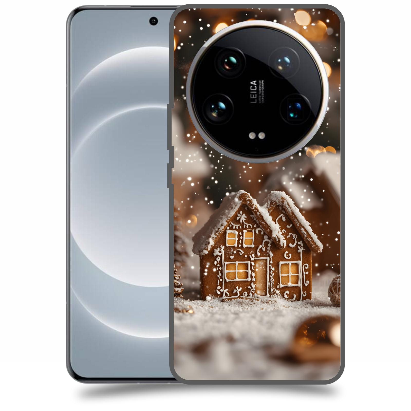 ACOVER Kryt na mobil Xiaomi 14 Ultra - Perníková chaloupka