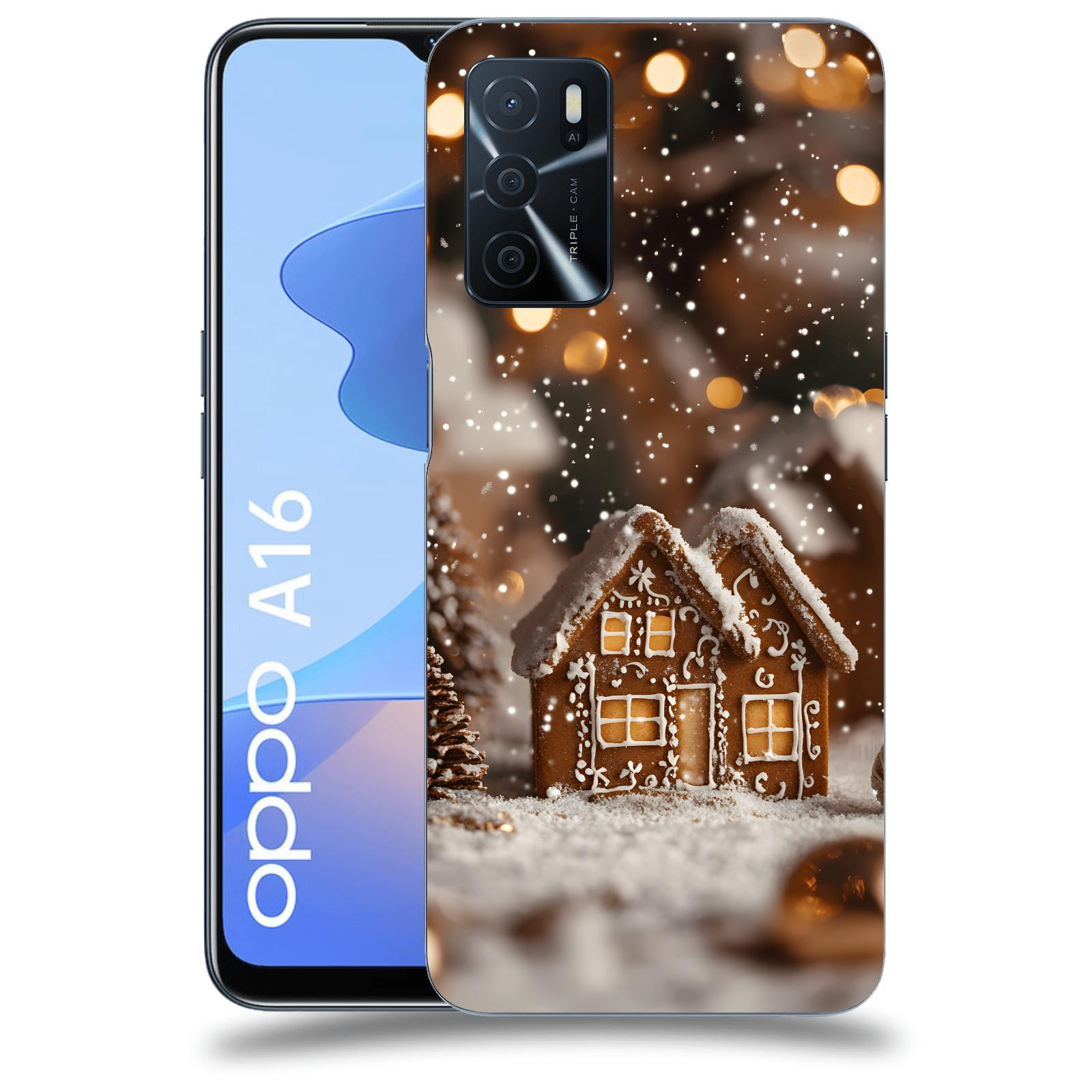 ACOVER Kryt na mobil OPPO A16 - Perníková chaloupka