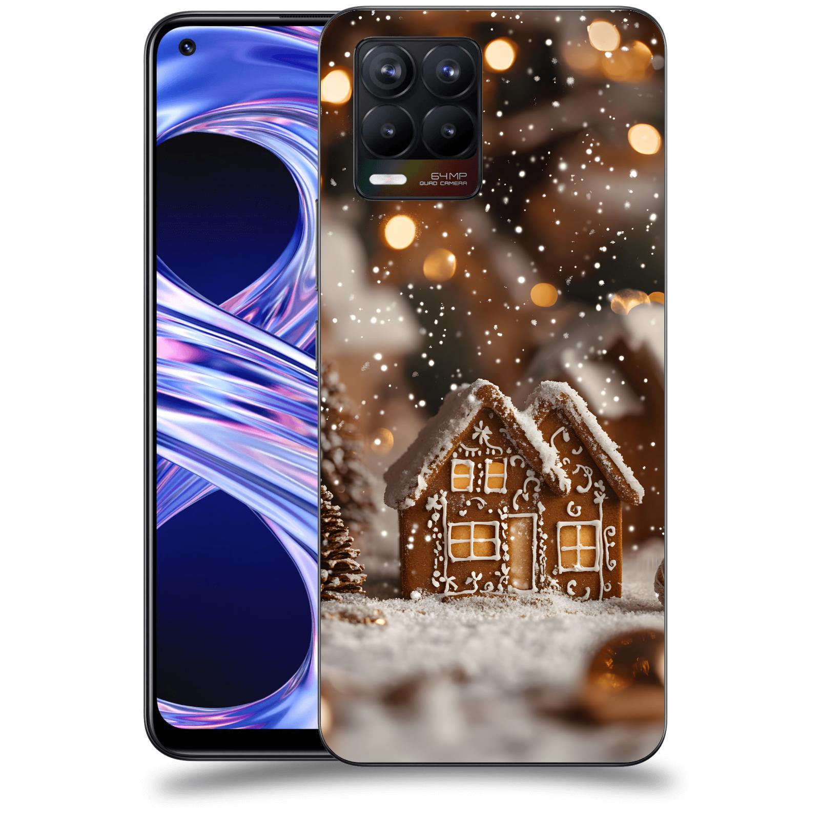 ACOVER Kryt na mobil Realme 8 - Perníková chaloupka
