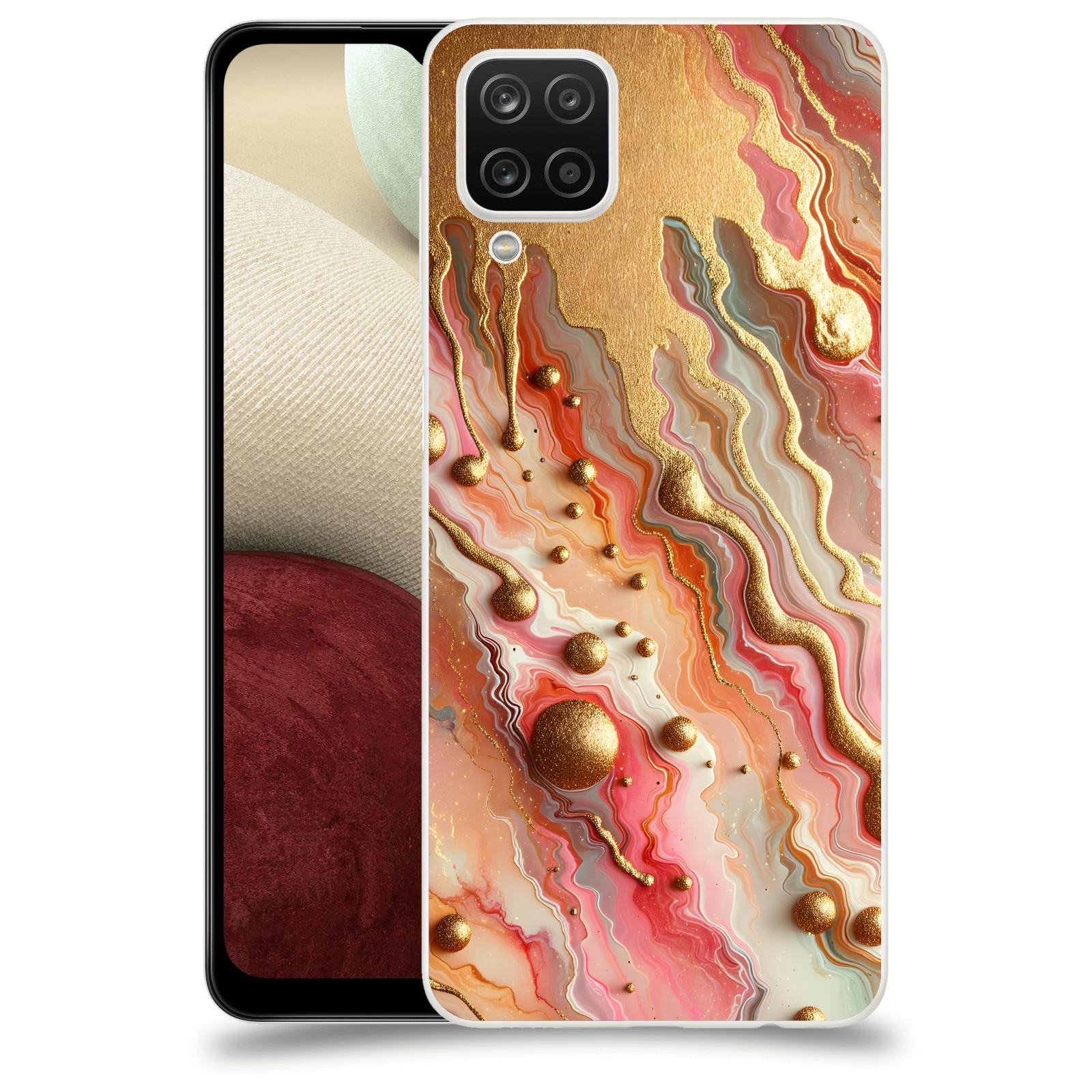 ACOVER Kryt na mobil Samsung Galaxy A12 A125F - Liquid Gold