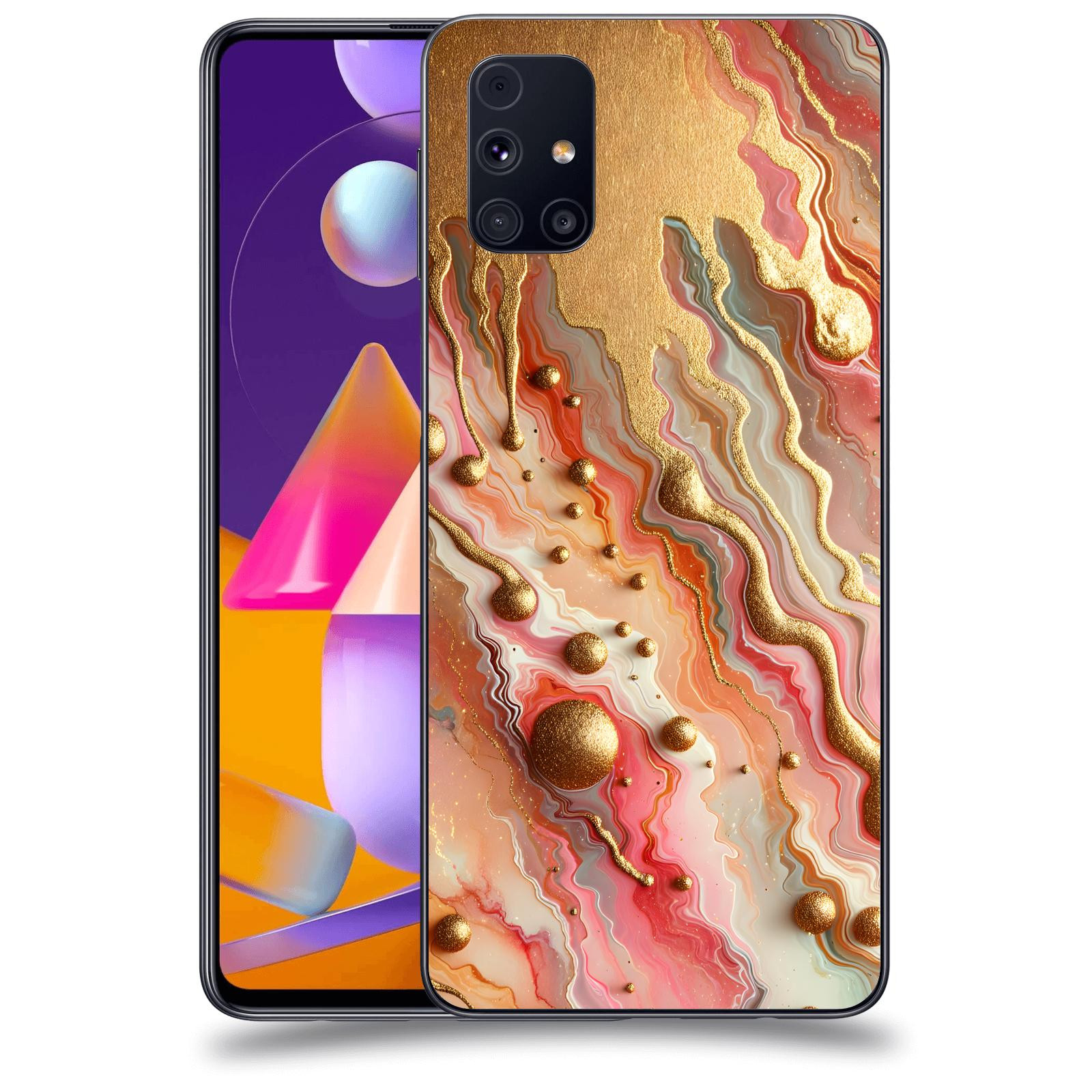 ACOVER Kryt na mobil Samsung Galaxy M31s - Liquid Gold