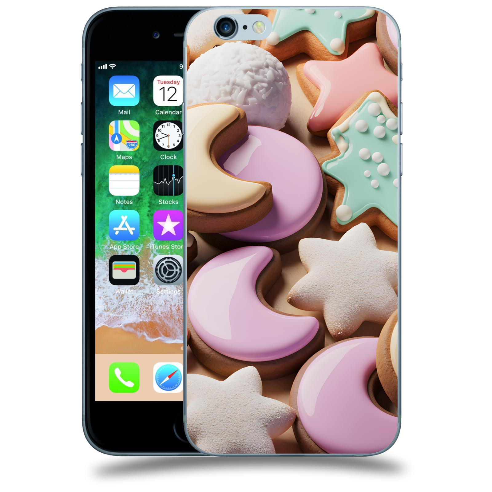 ACOVER Kryt na mobil Apple iPhone 6/6S - Vánoční cukroví