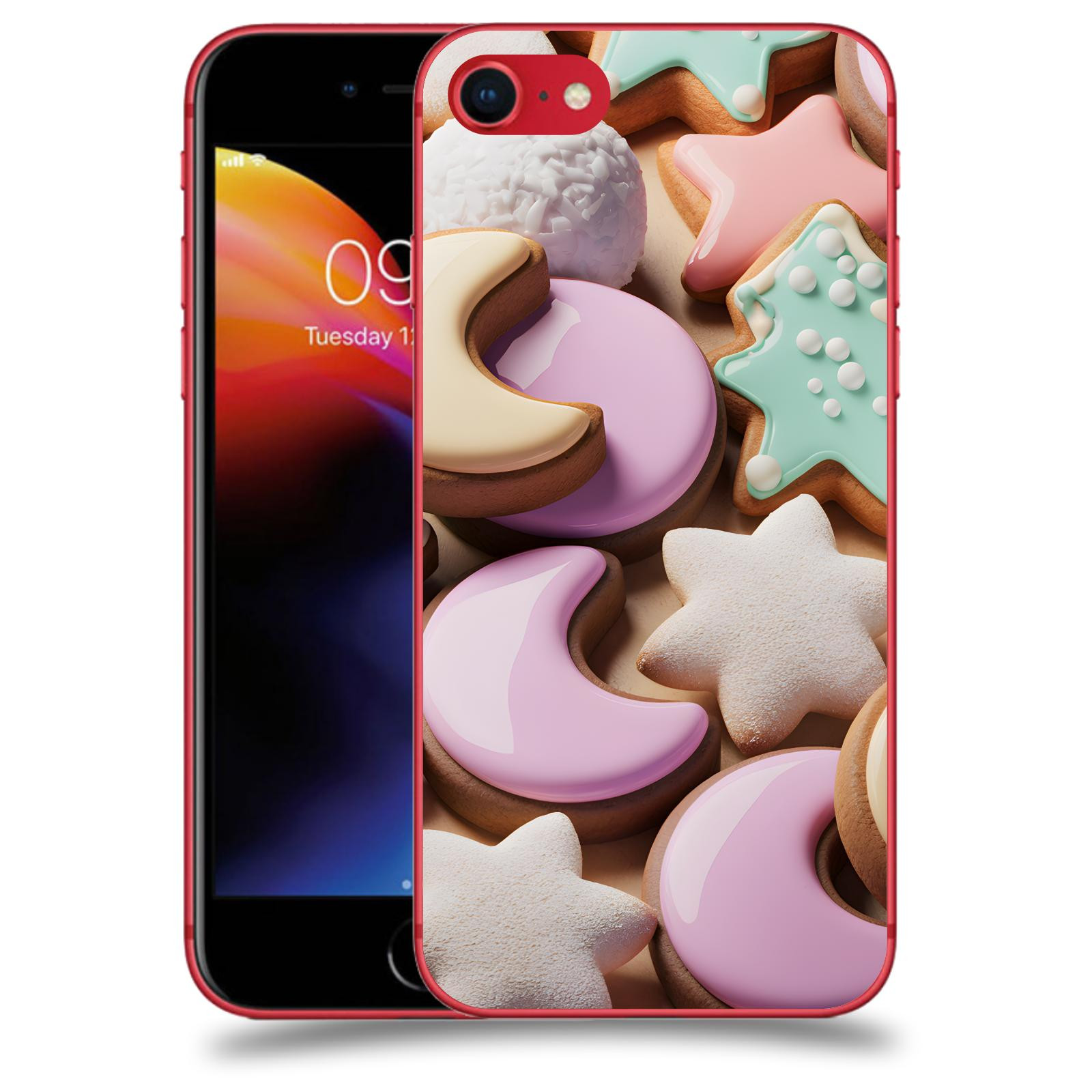 ACOVER Kryt na mobil Apple iPhone 8 - Vánoční cukroví