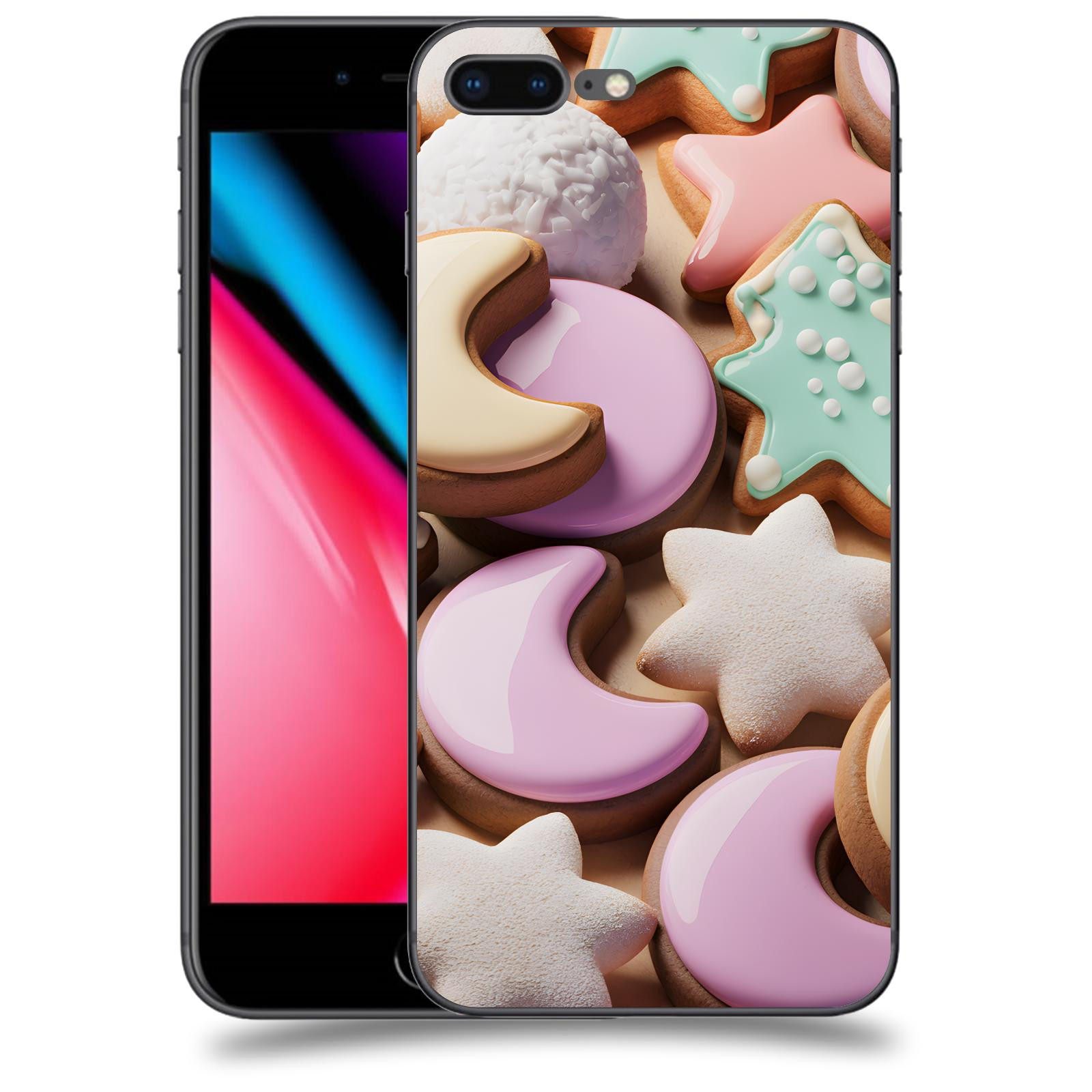 ACOVER Kryt na mobil Apple iPhone 8 Plus - Vánoční cukroví