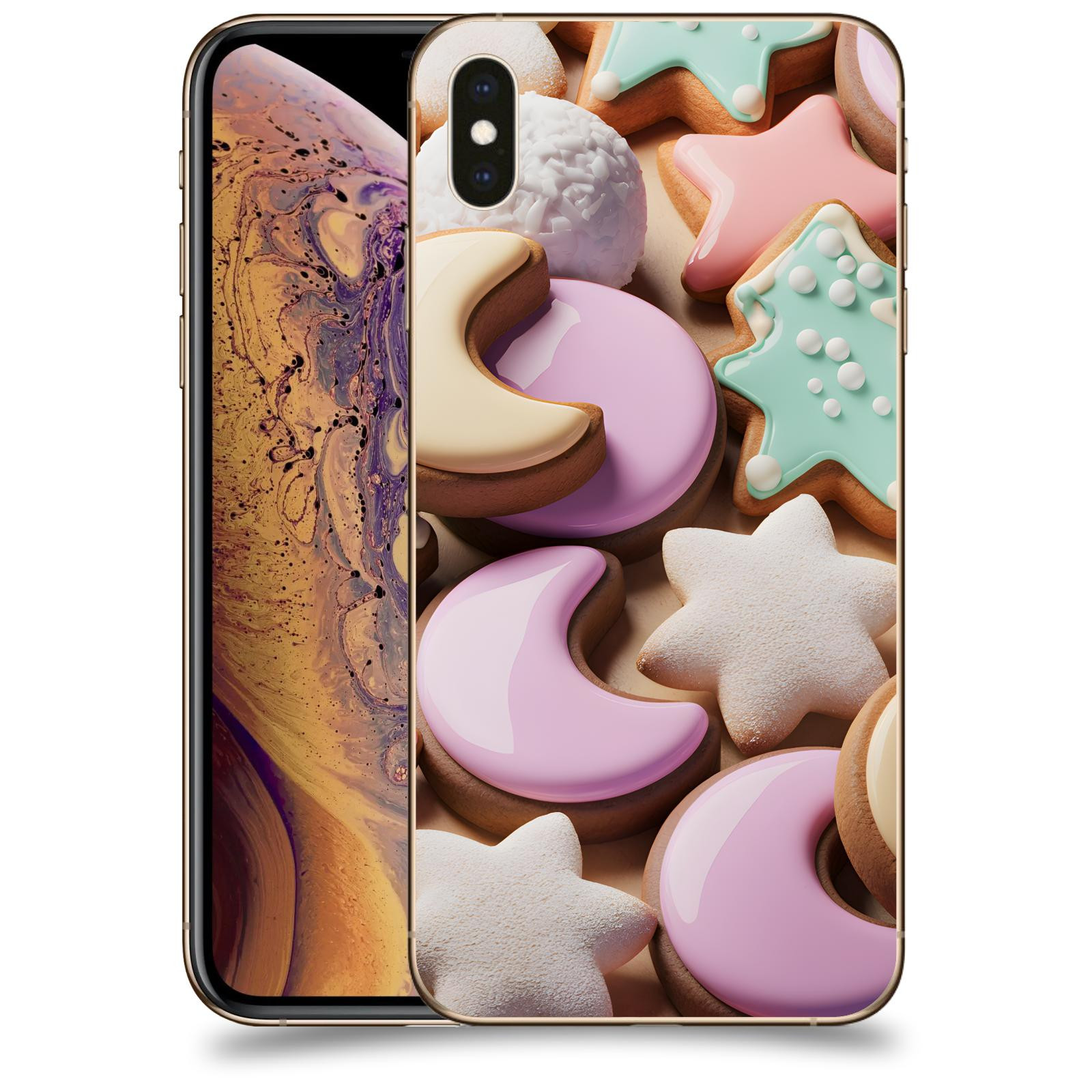 ACOVER Kryt na mobil Apple iPhone XS Max - Vánoční cukroví