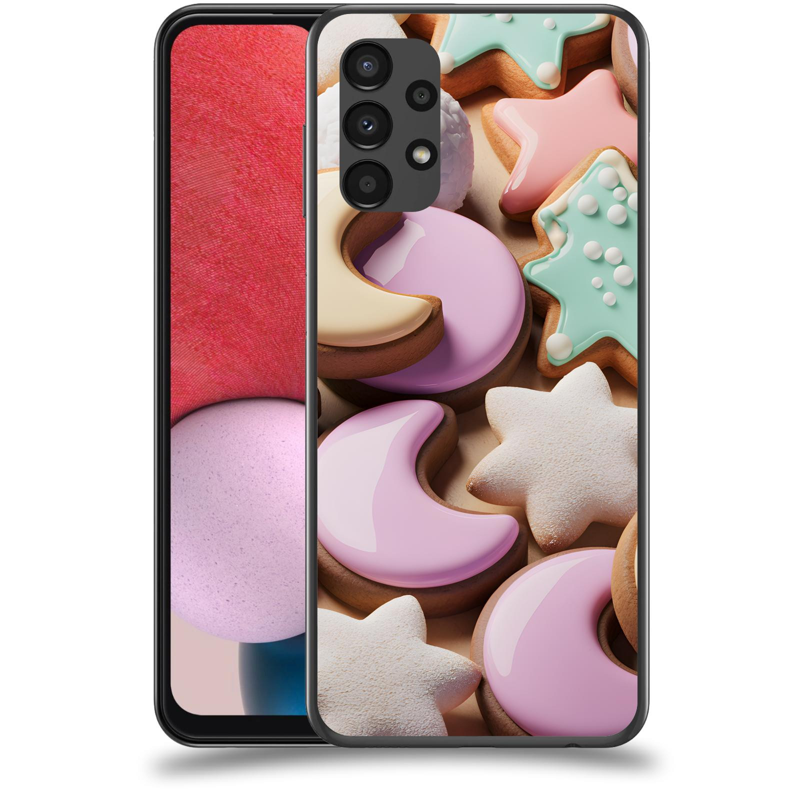 ACOVER Kryt na mobil Samsung Galaxy A13 4G A135 - Vánoční cukroví