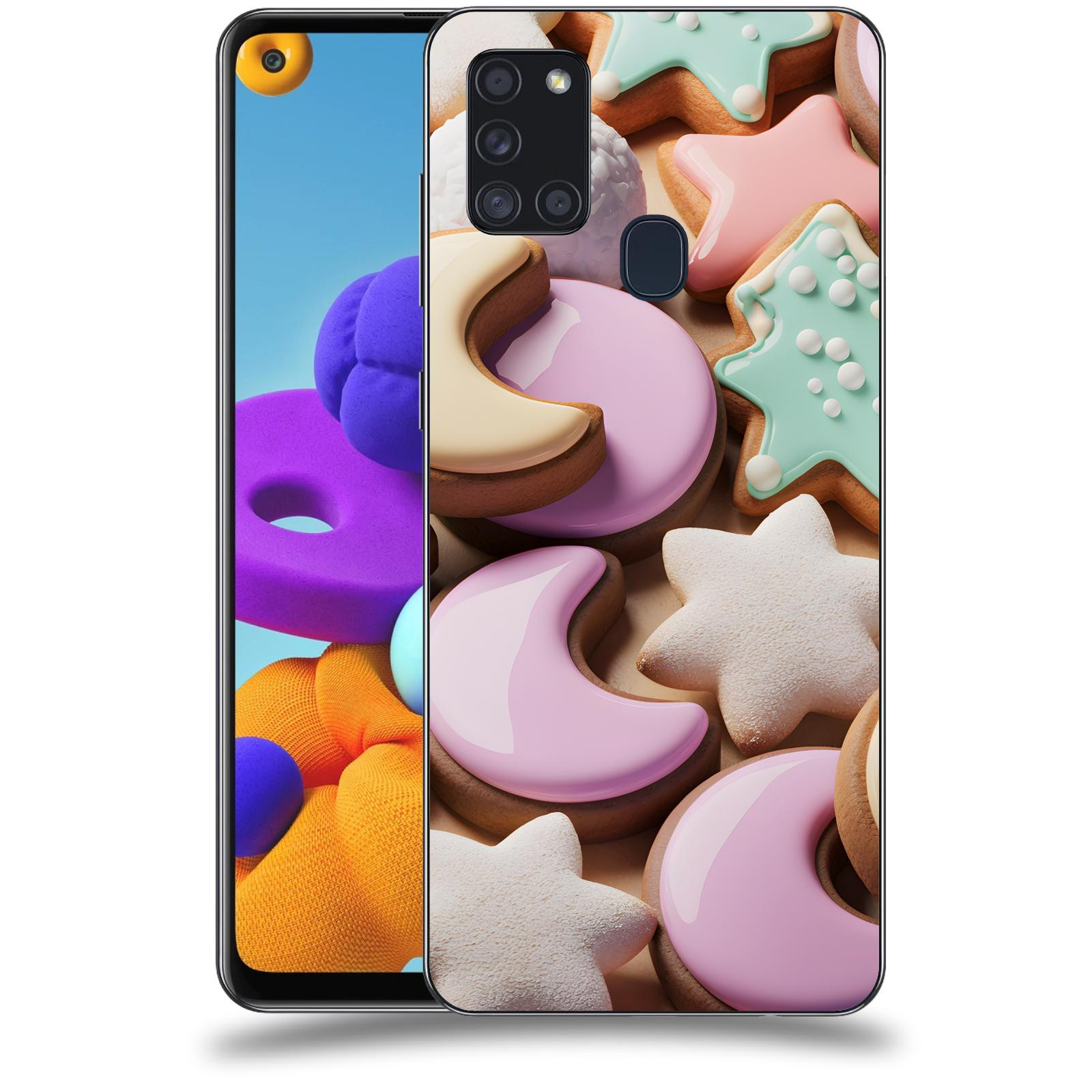 ACOVER Kryt na mobil Samsung Galaxy A21s - Vánoční cukroví
