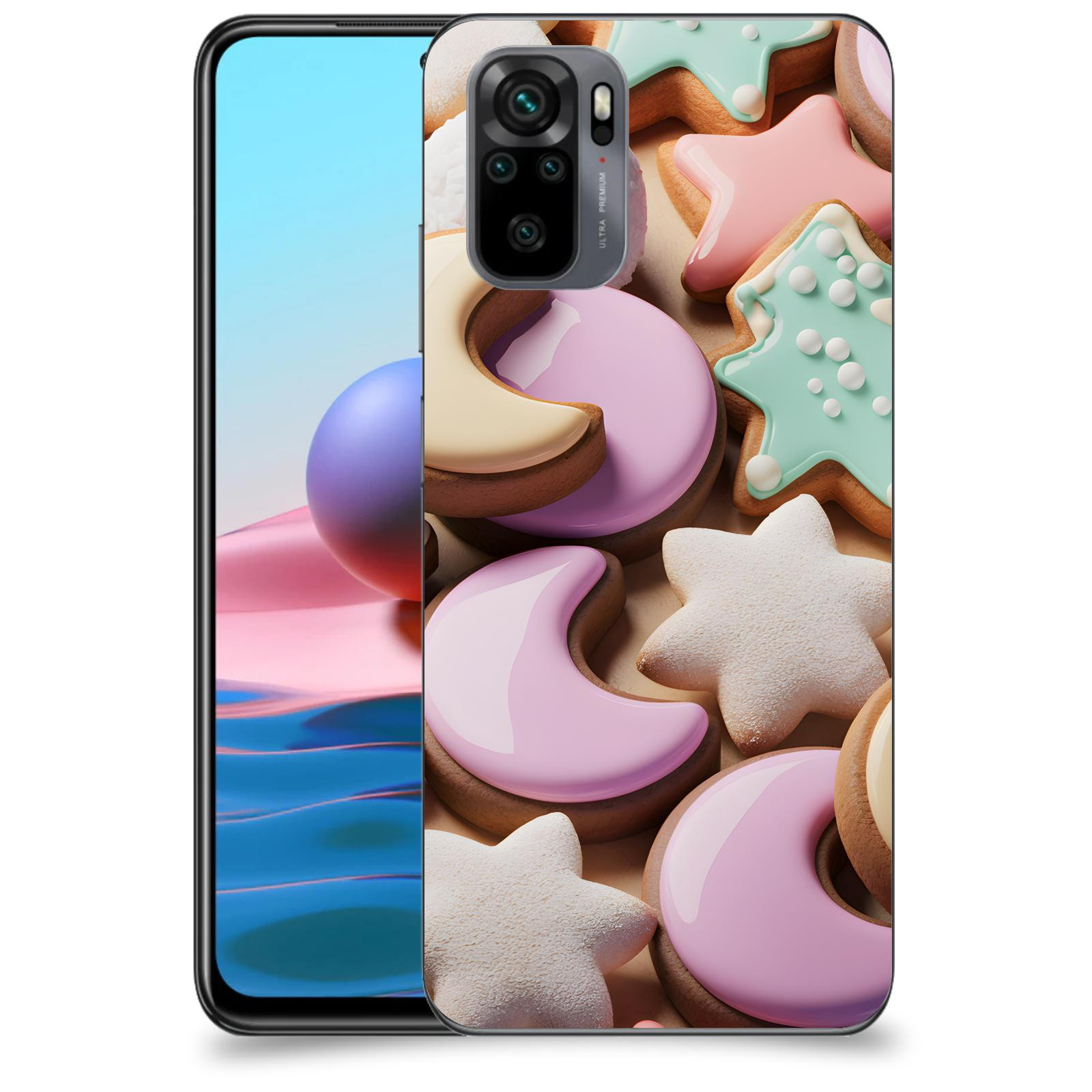 ACOVER Kryt na mobil Xiaomi Redmi Note 10 - Vánoční cukroví